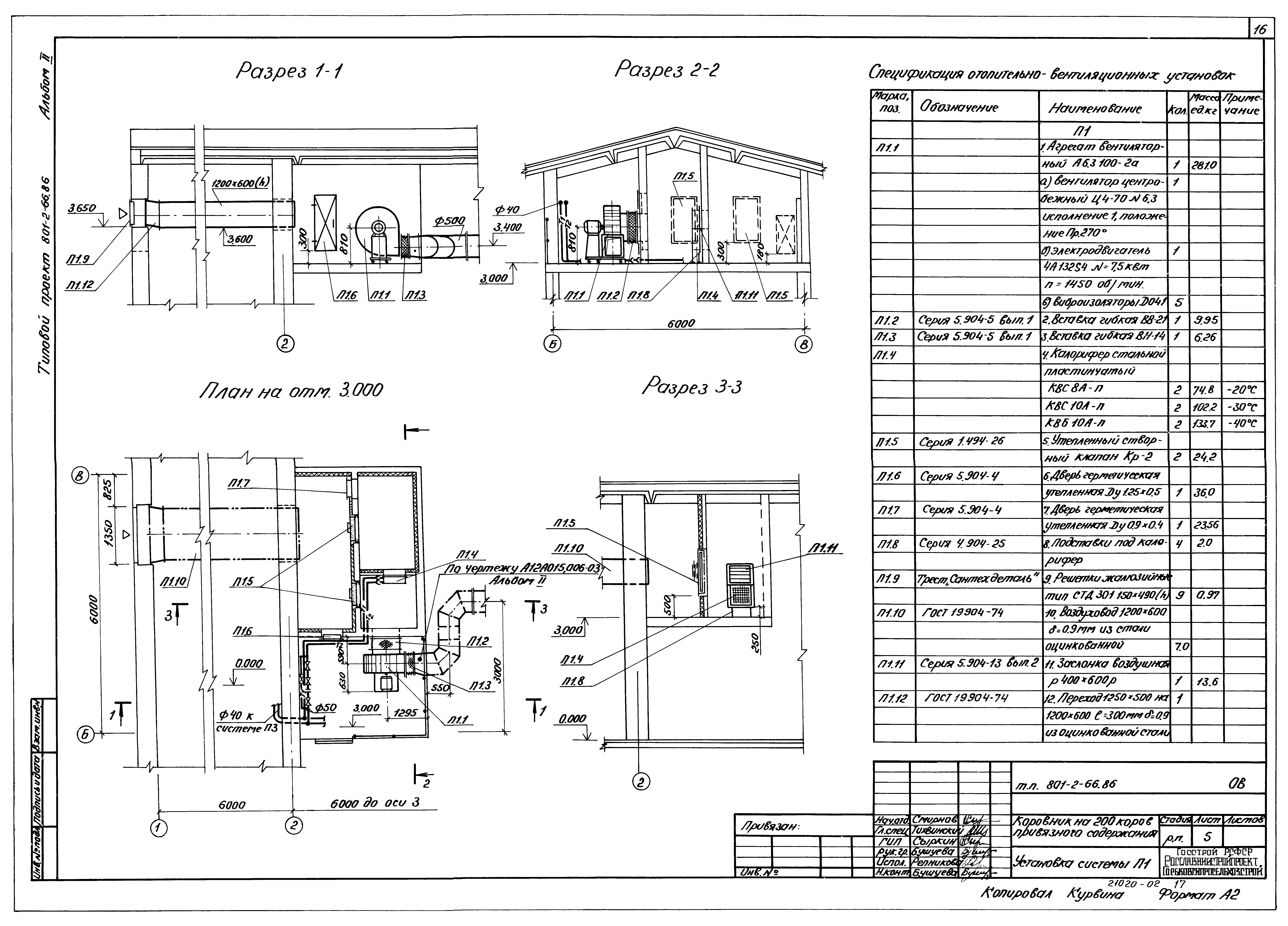 Типовой проект 801-2-66.86