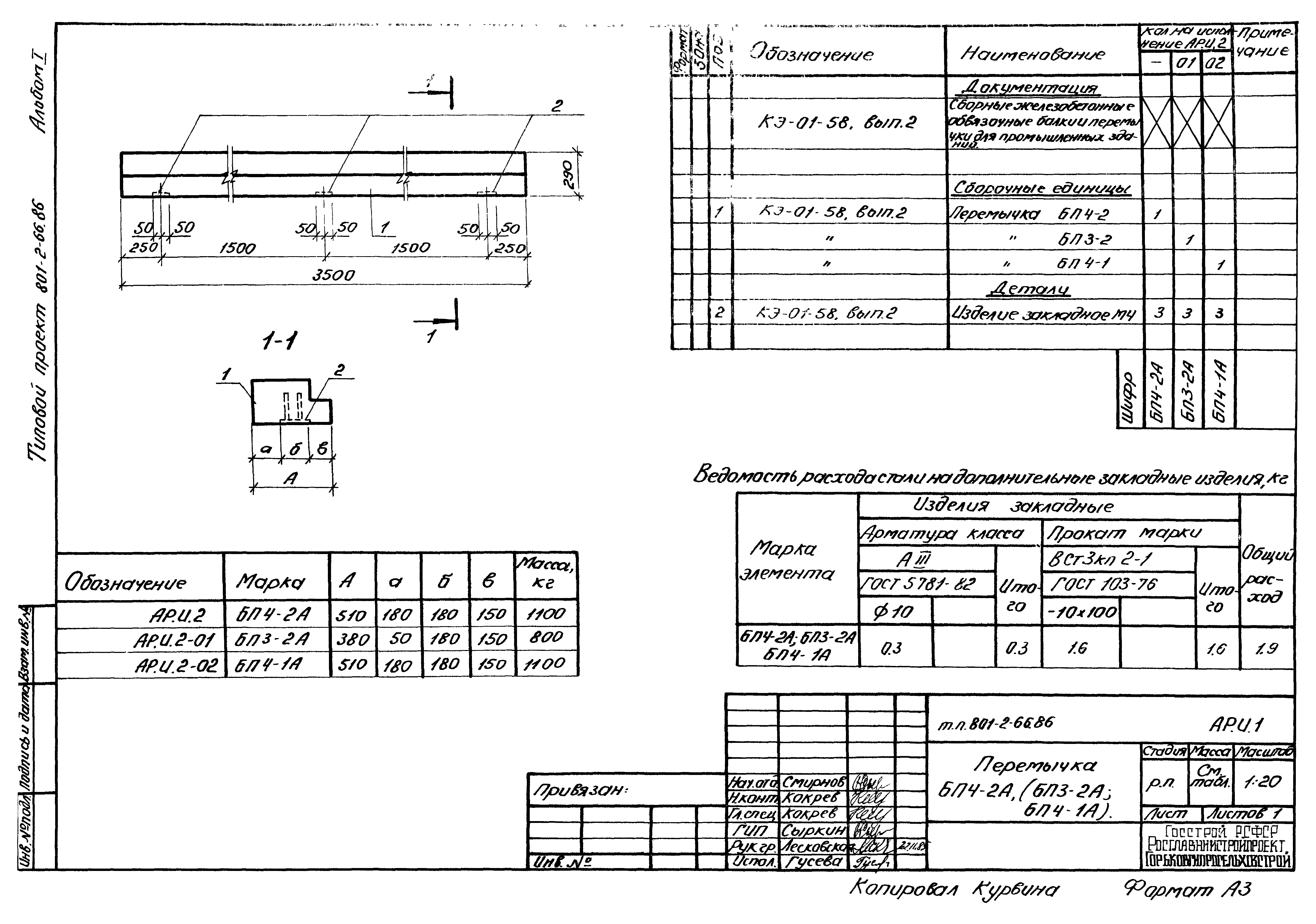 Типовой проект 801-2-66.86