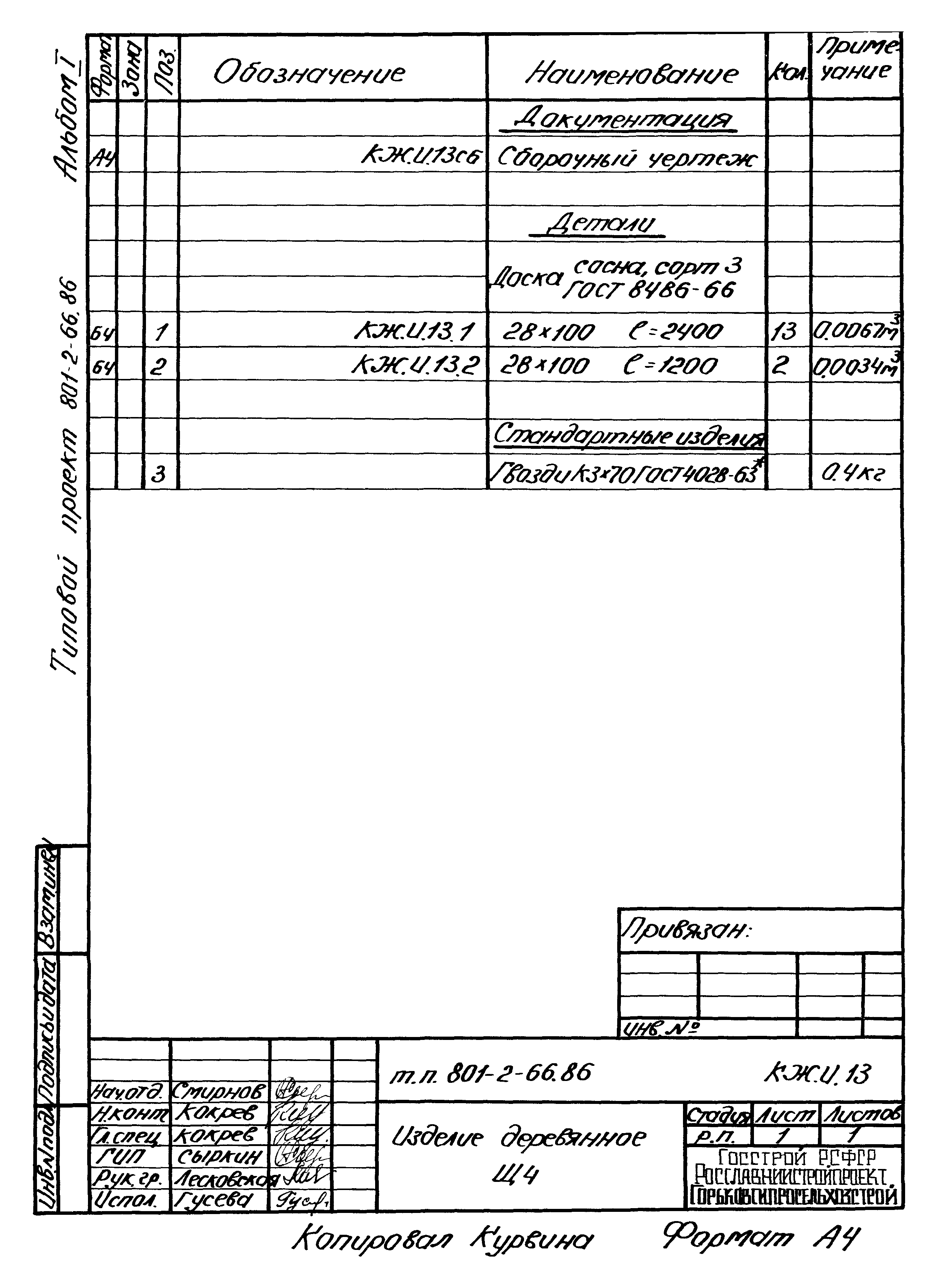Типовой проект 801-2-66.86