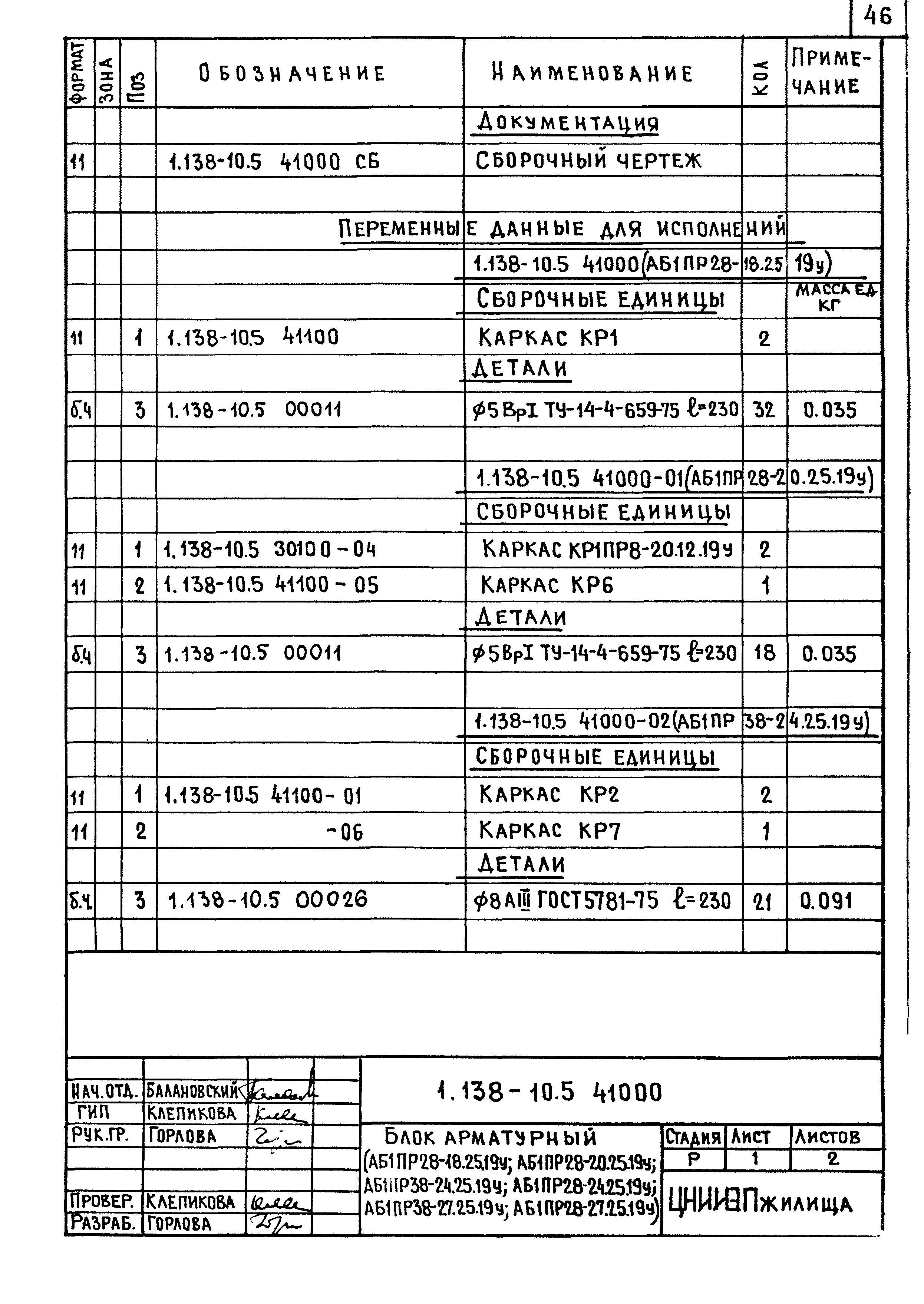 Серия 1.138-10