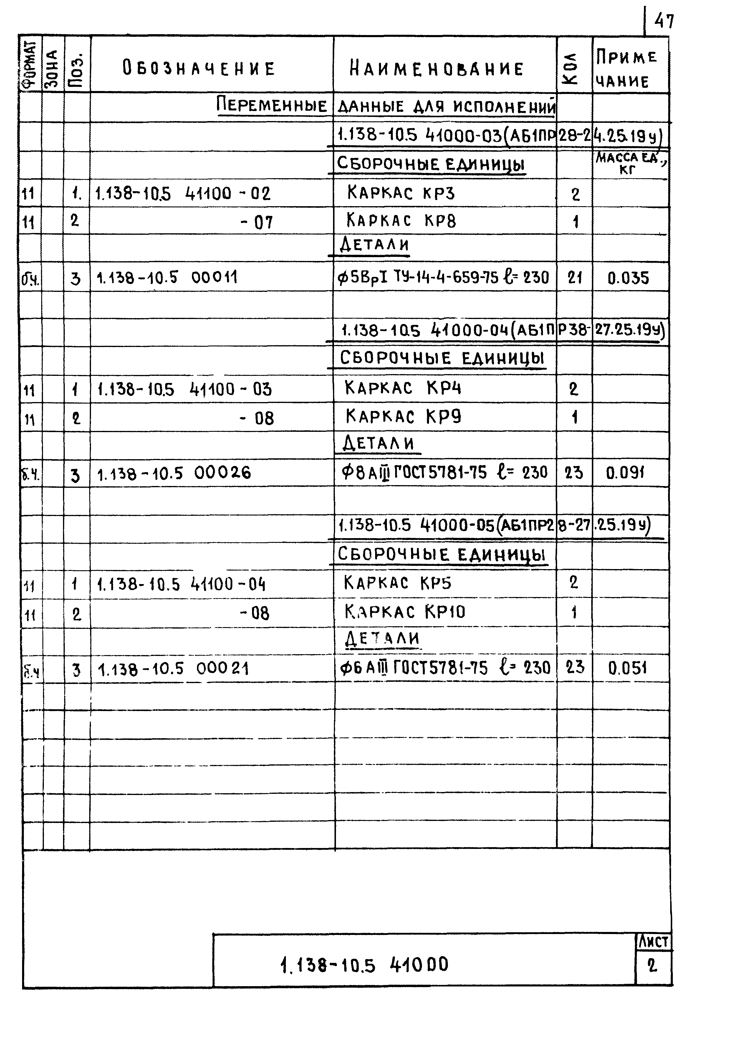 Серия 1.138-10