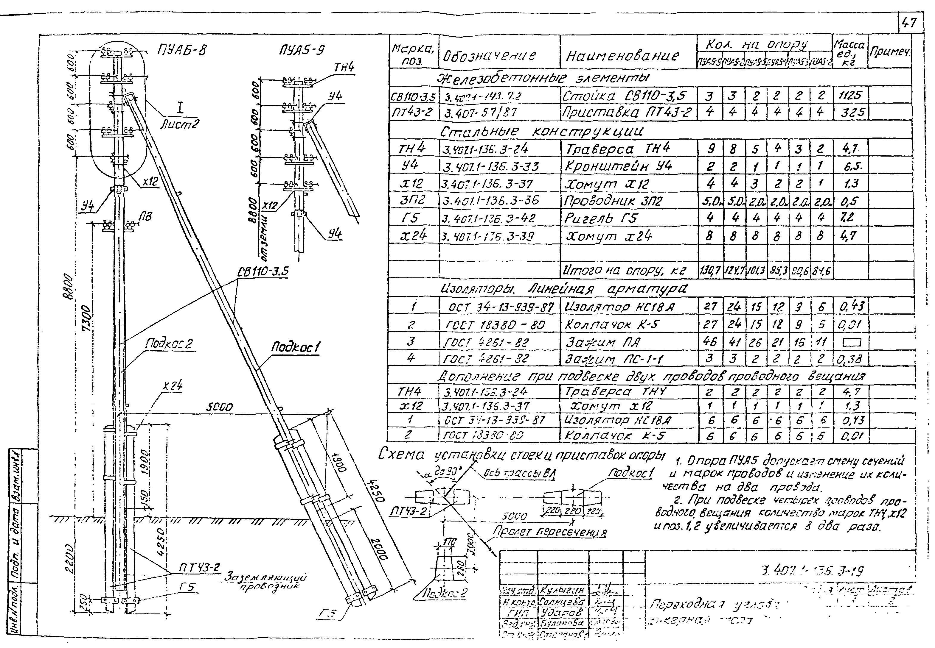 Схема опоры св 110 - 90 фото