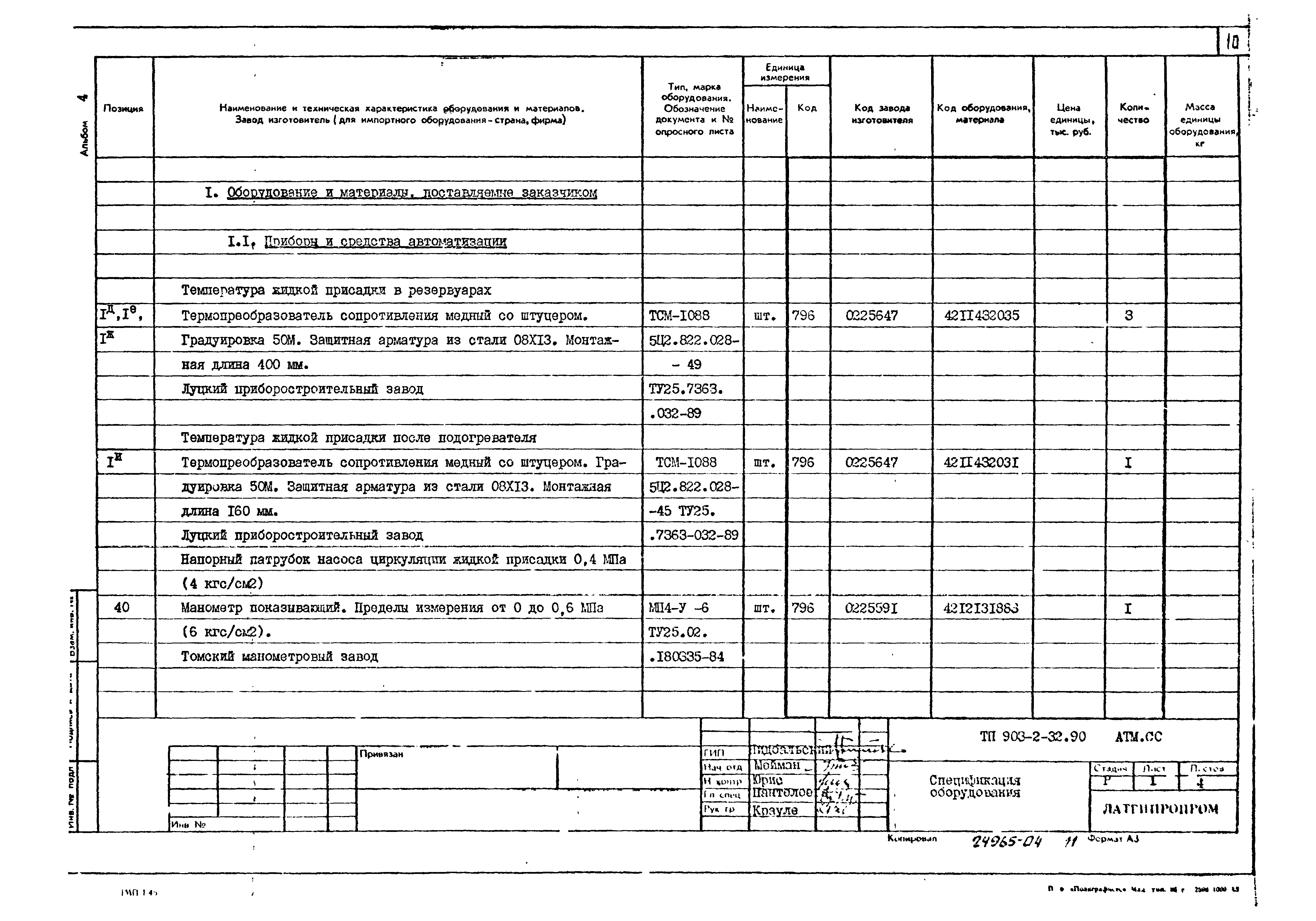 Типовой проект 903-2-32.90