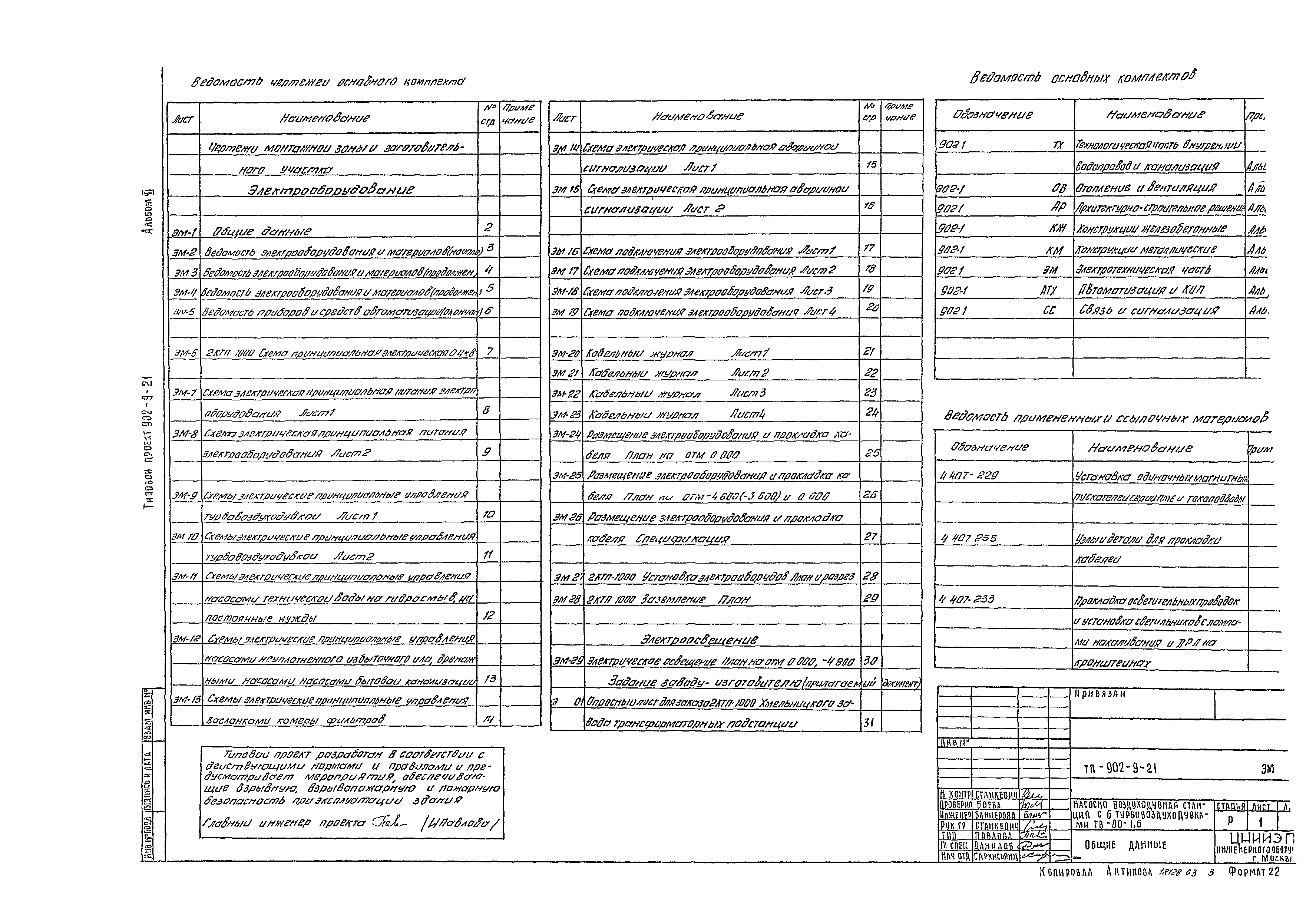 Типовой проект 902-9-21