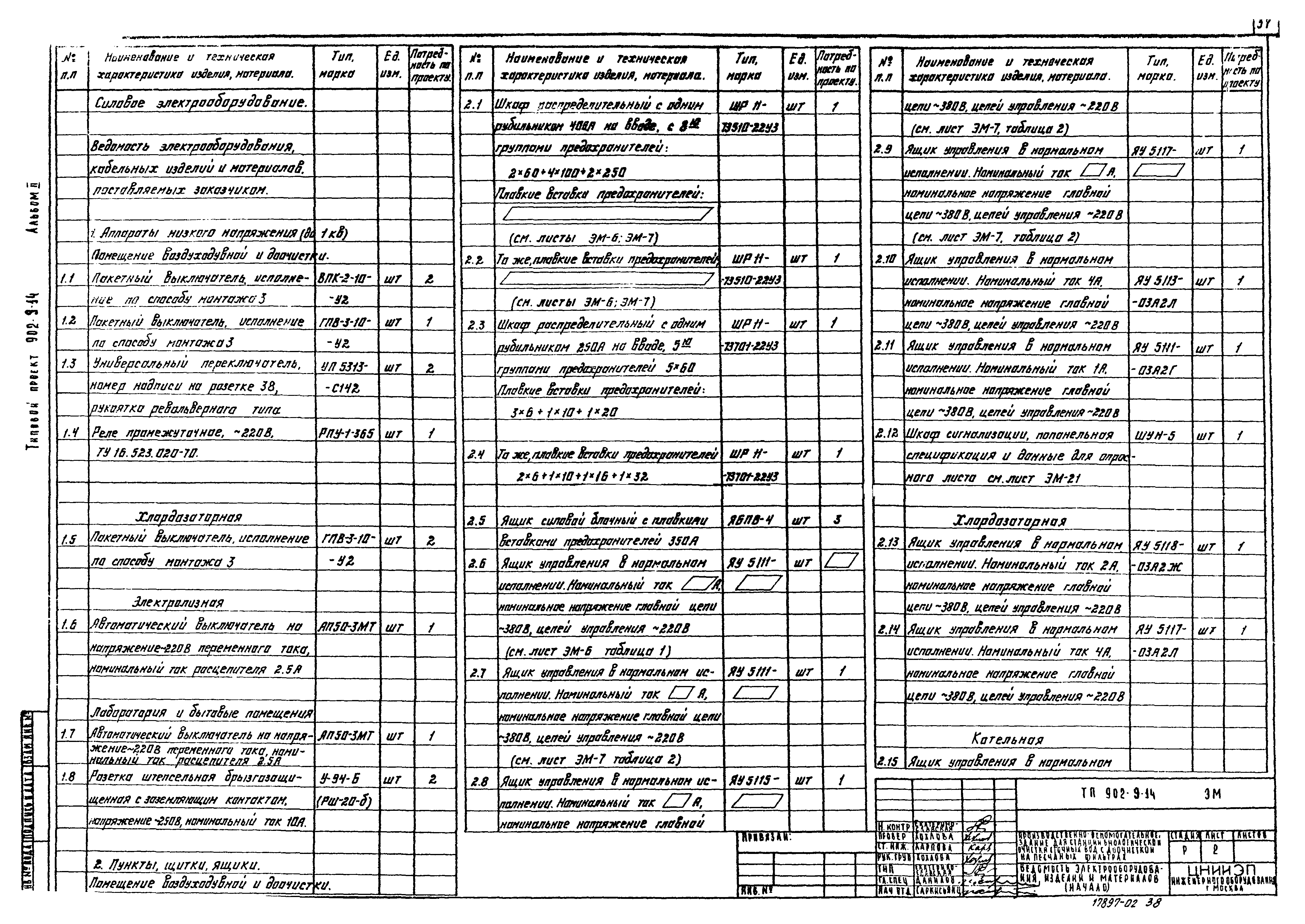 Типовой проект 902-9-14