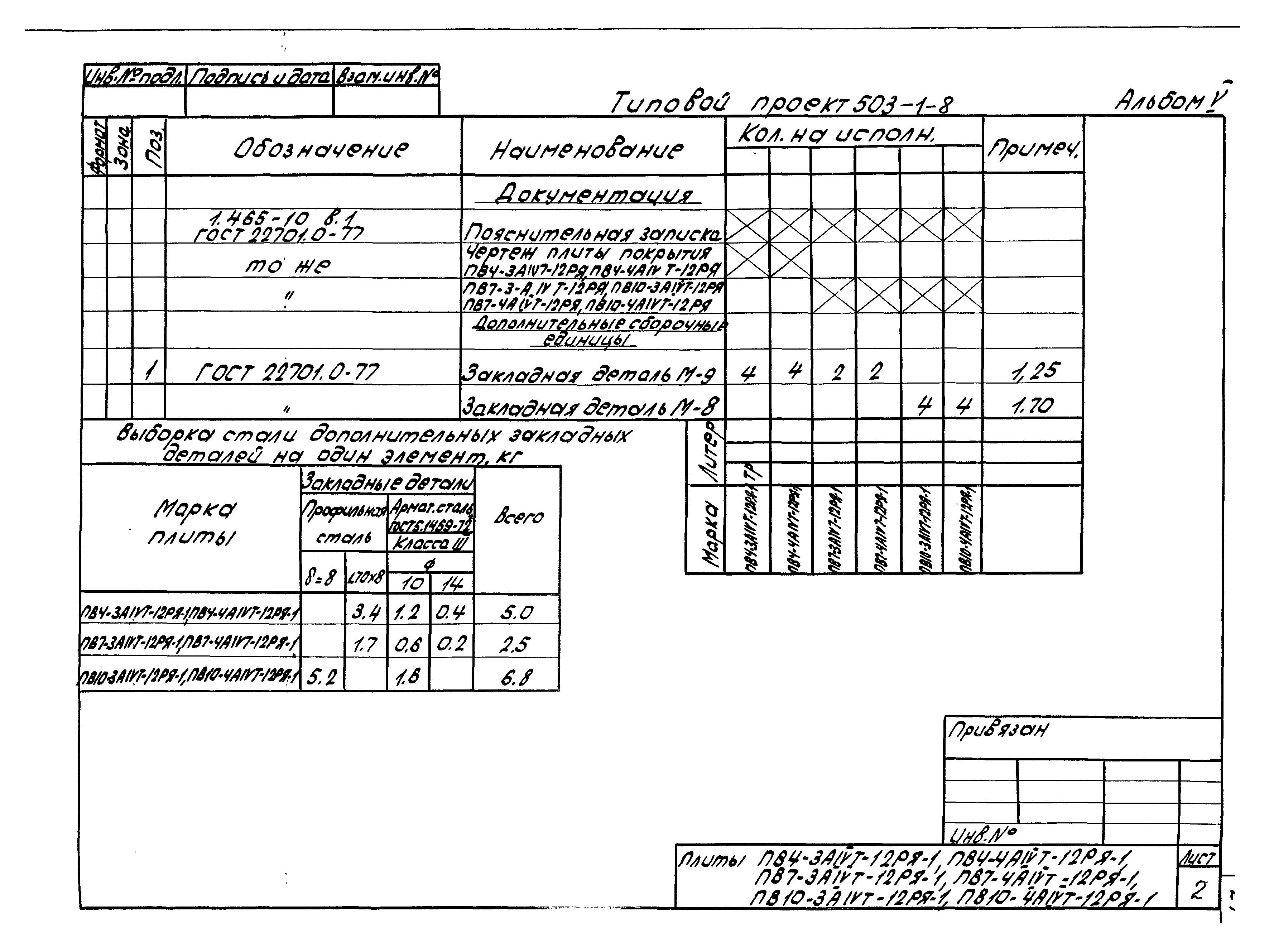 Типовой проект 503-1-8