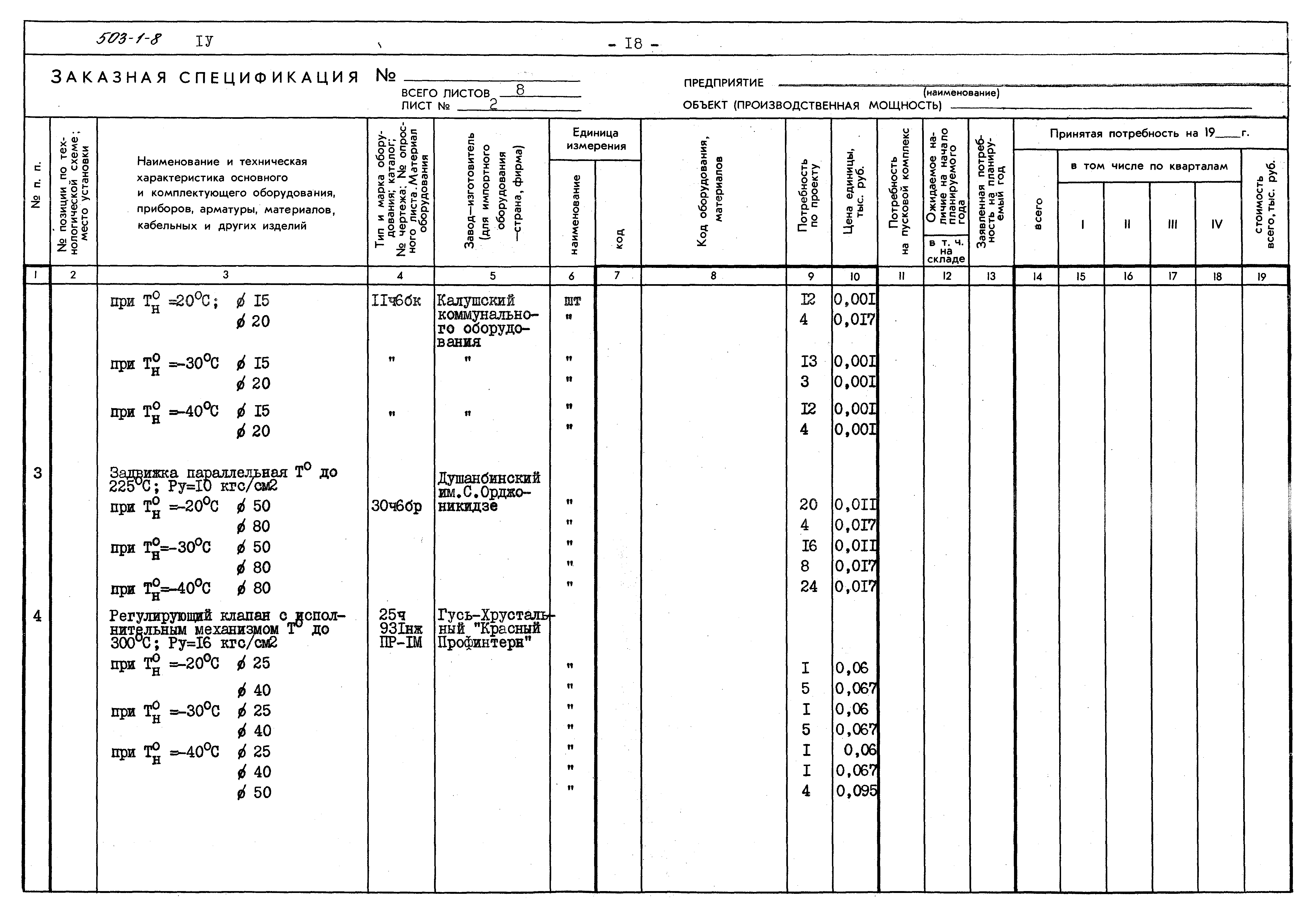 Типовой проект 503-1-8