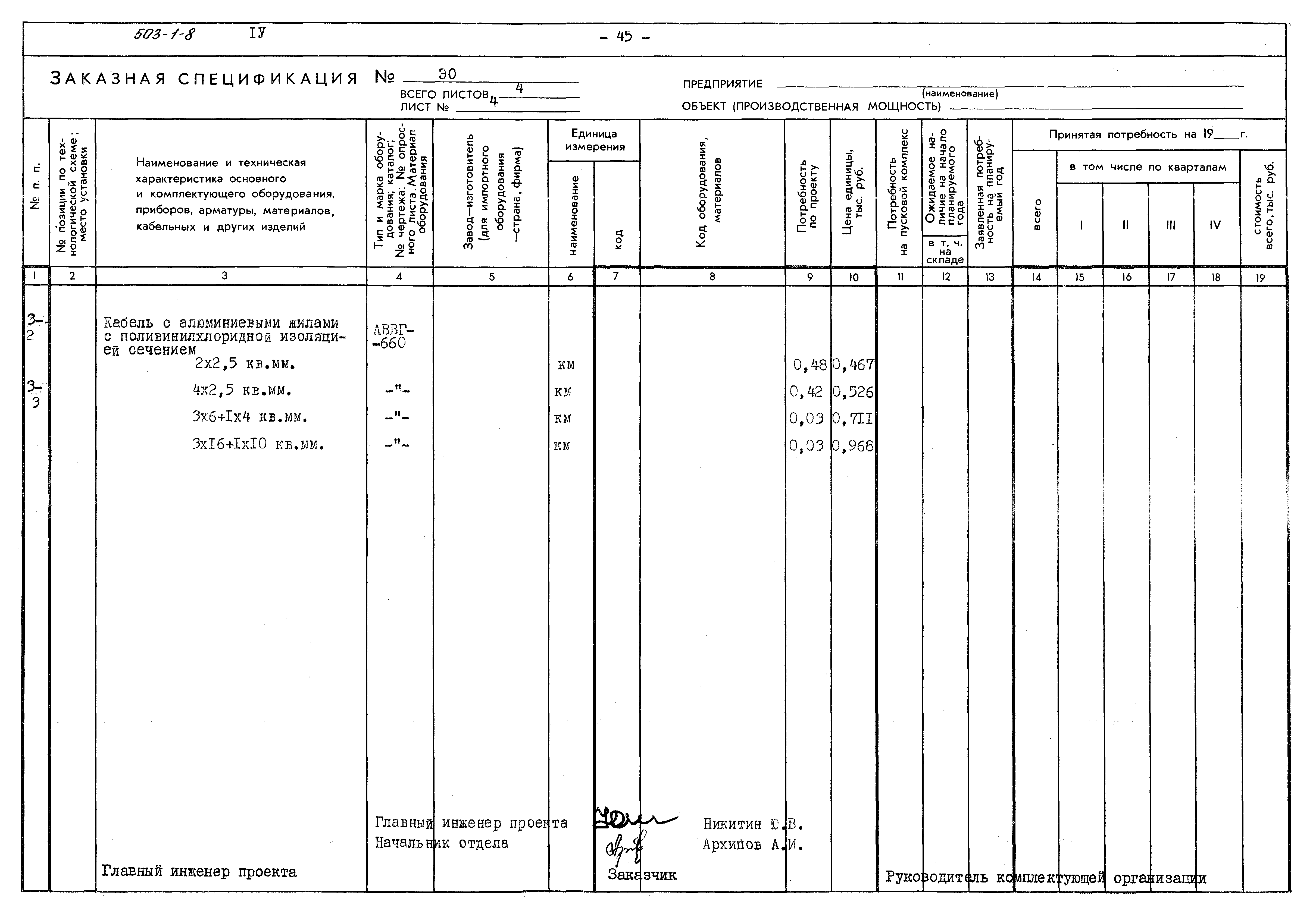 Типовой проект 503-1-8