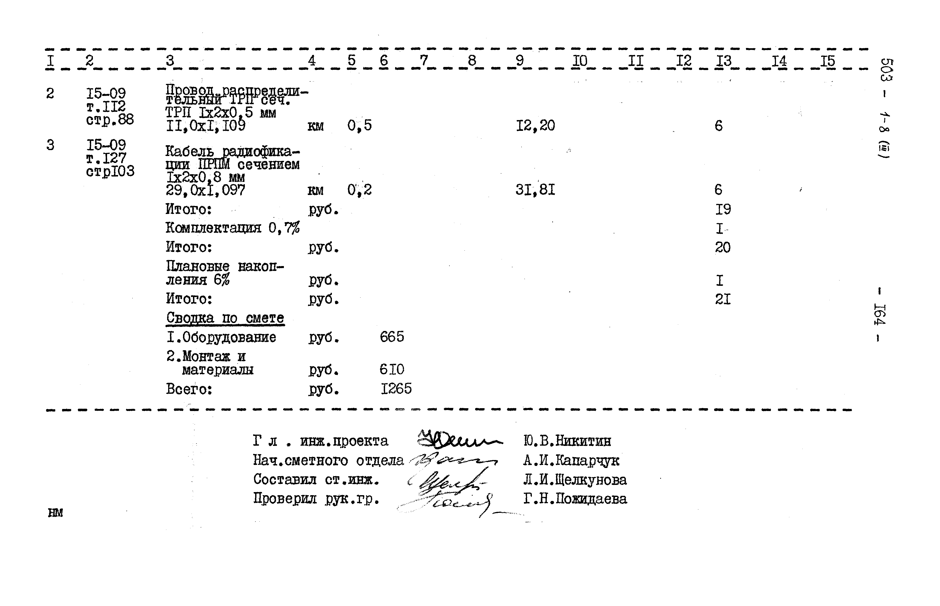 Типовой проект 503-1-8