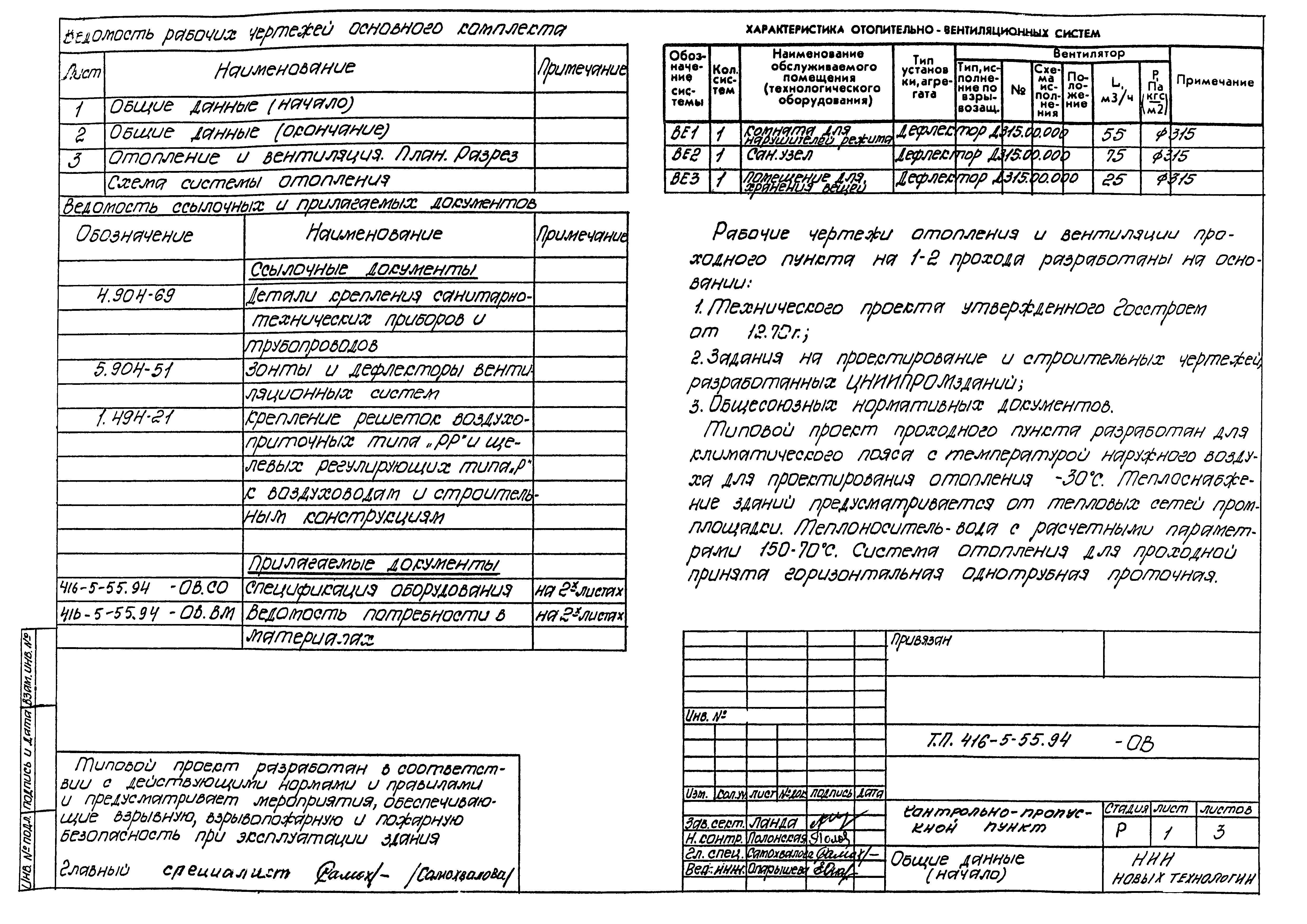 Типовой проект 416-5-55.94
