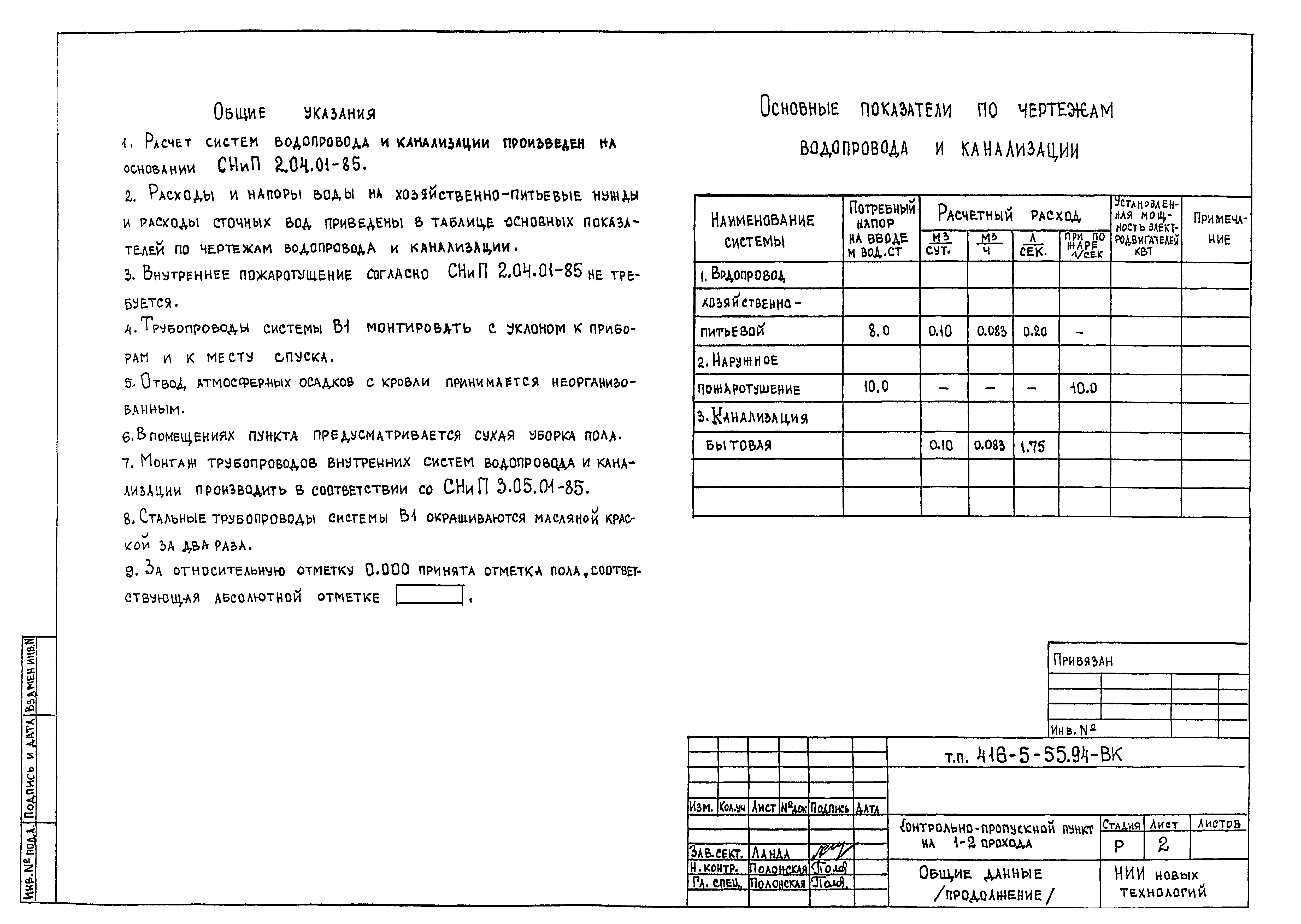 Типовой проект 416-5-55.94
