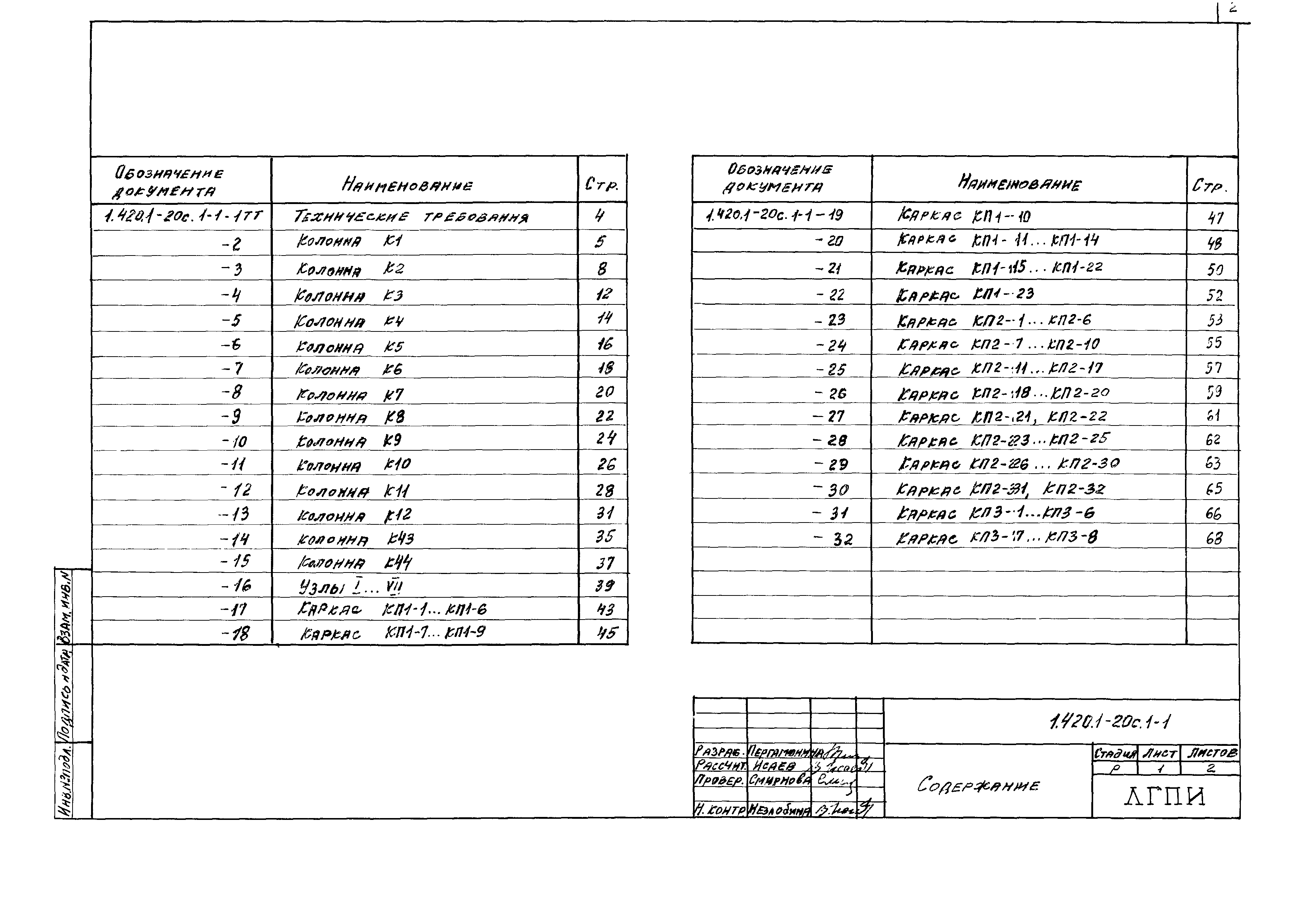 Серия 1.420.1-20с