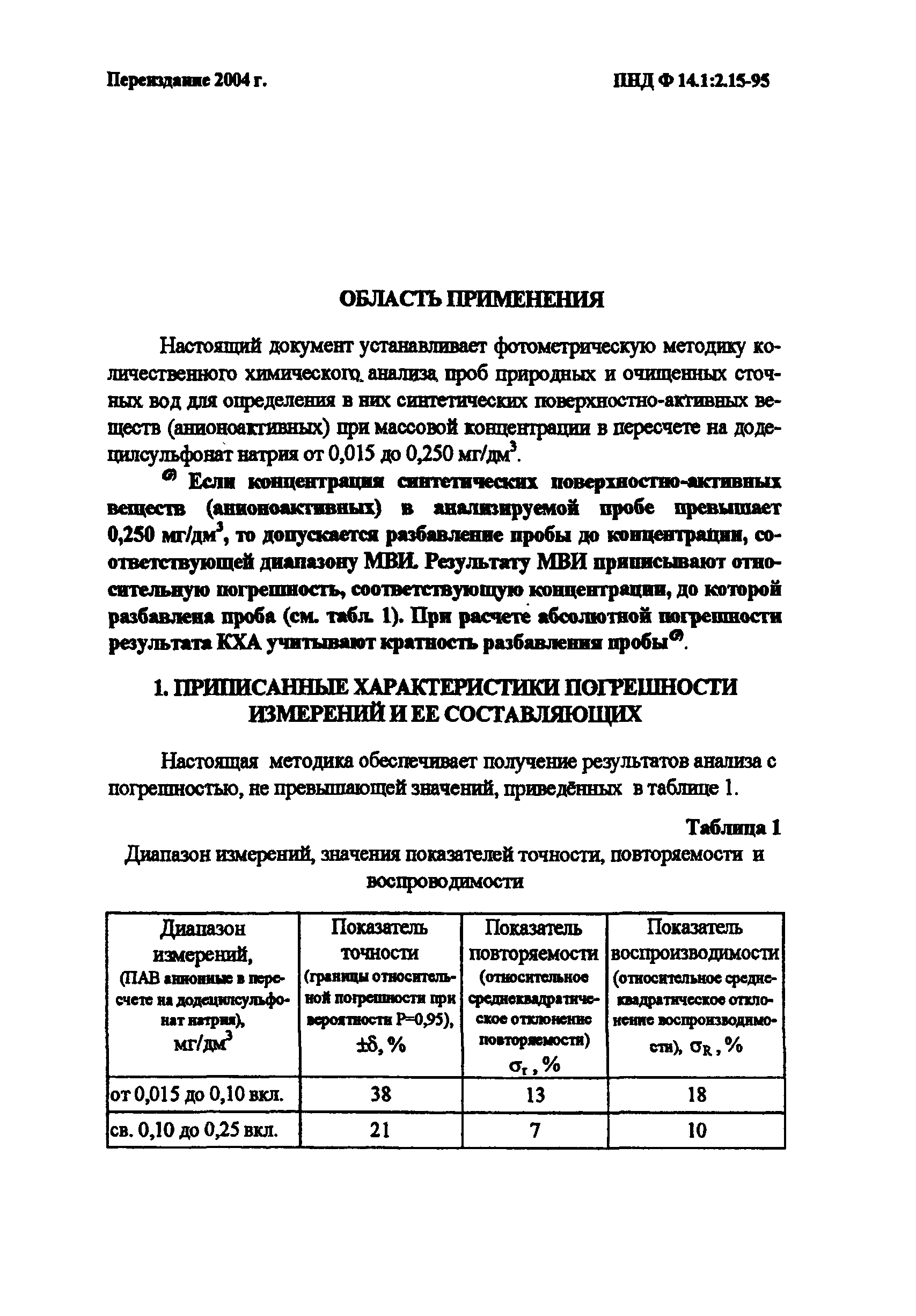 ПНД Ф 14.1:2.15-95