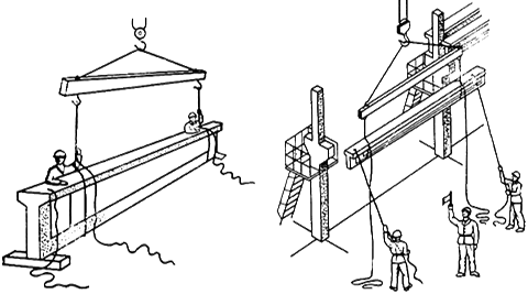 Схема монтажа подкрановой балки 12 м