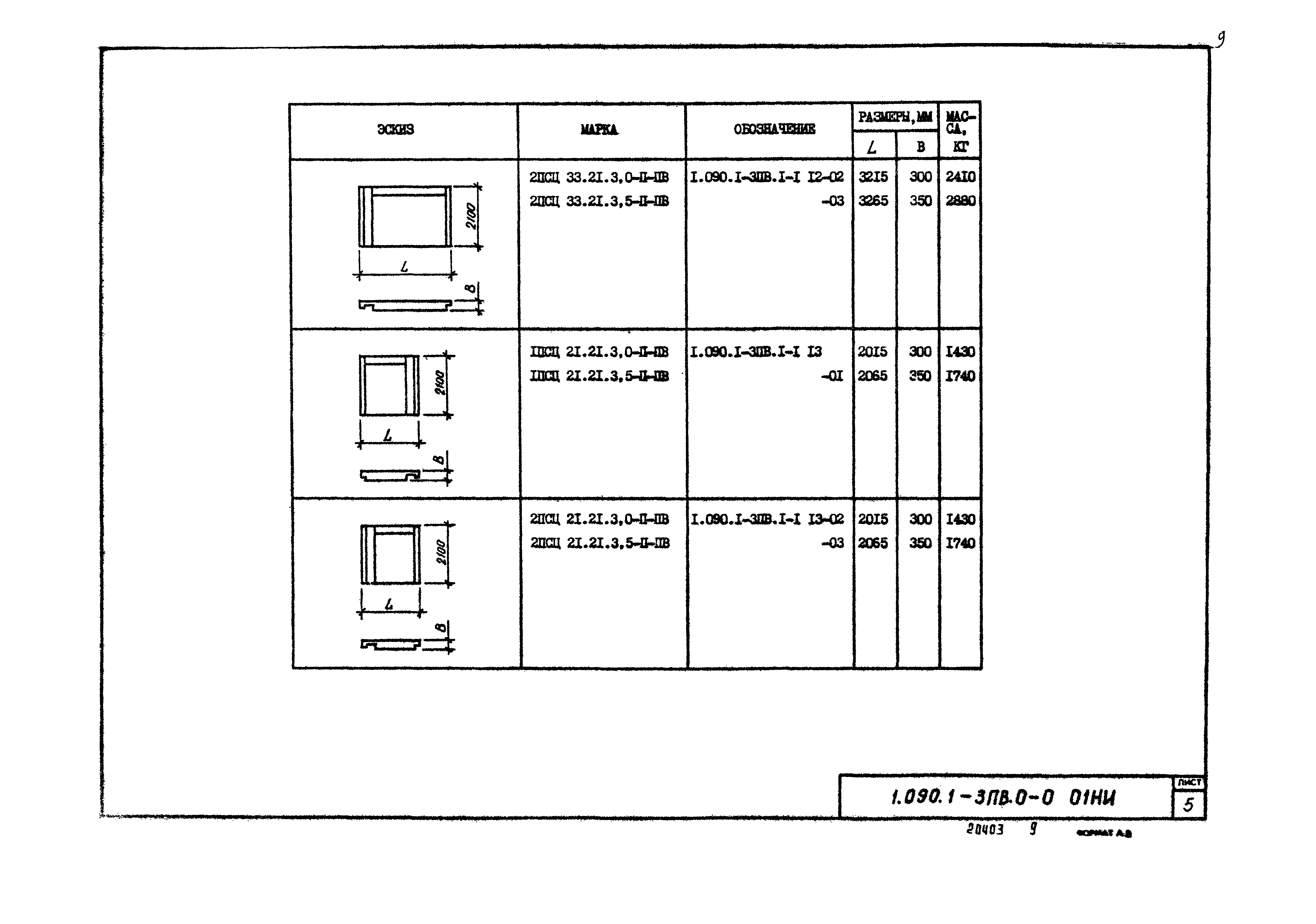 Серия 1.090.1-3пв