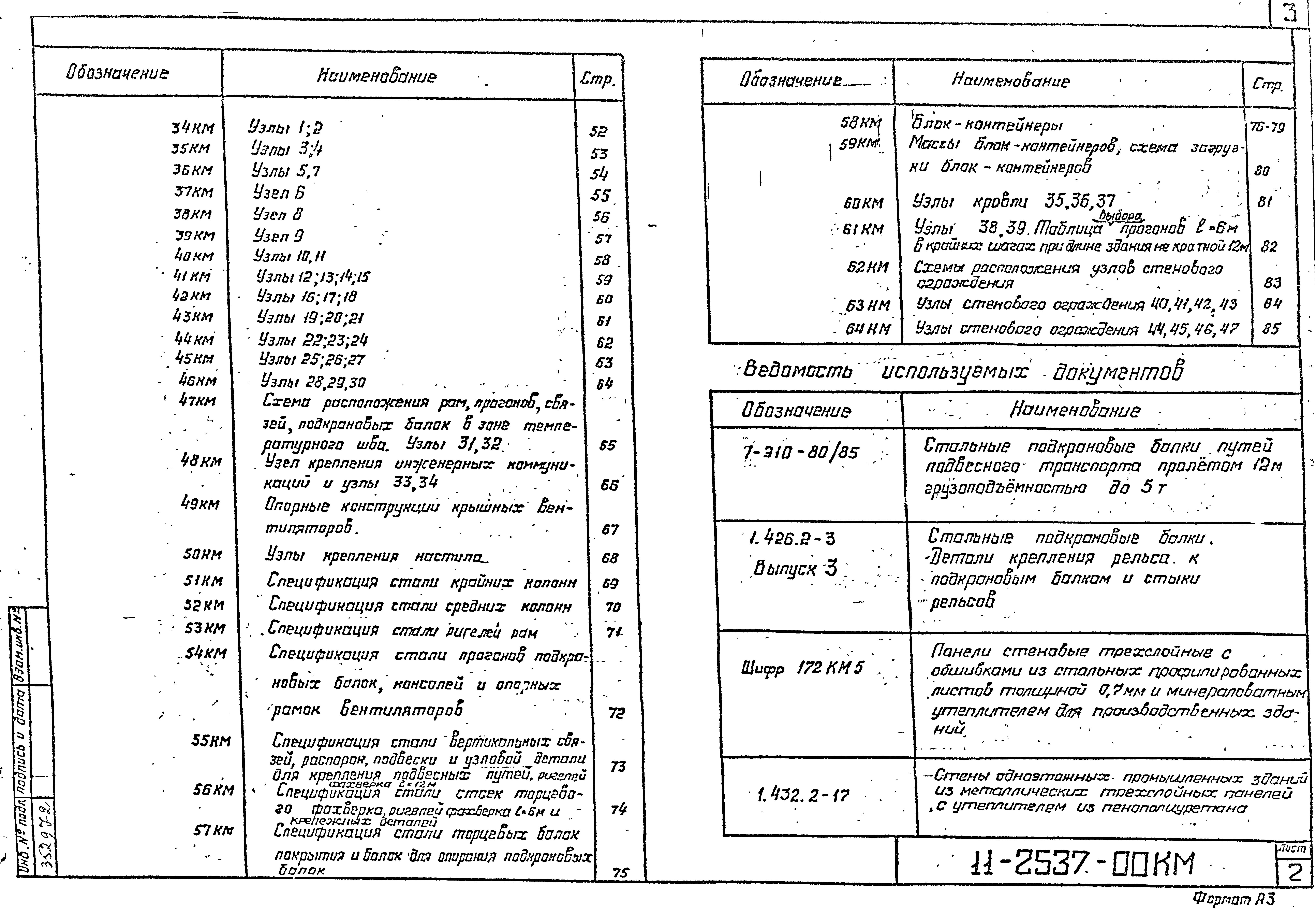 Шифр 11-2537КМ