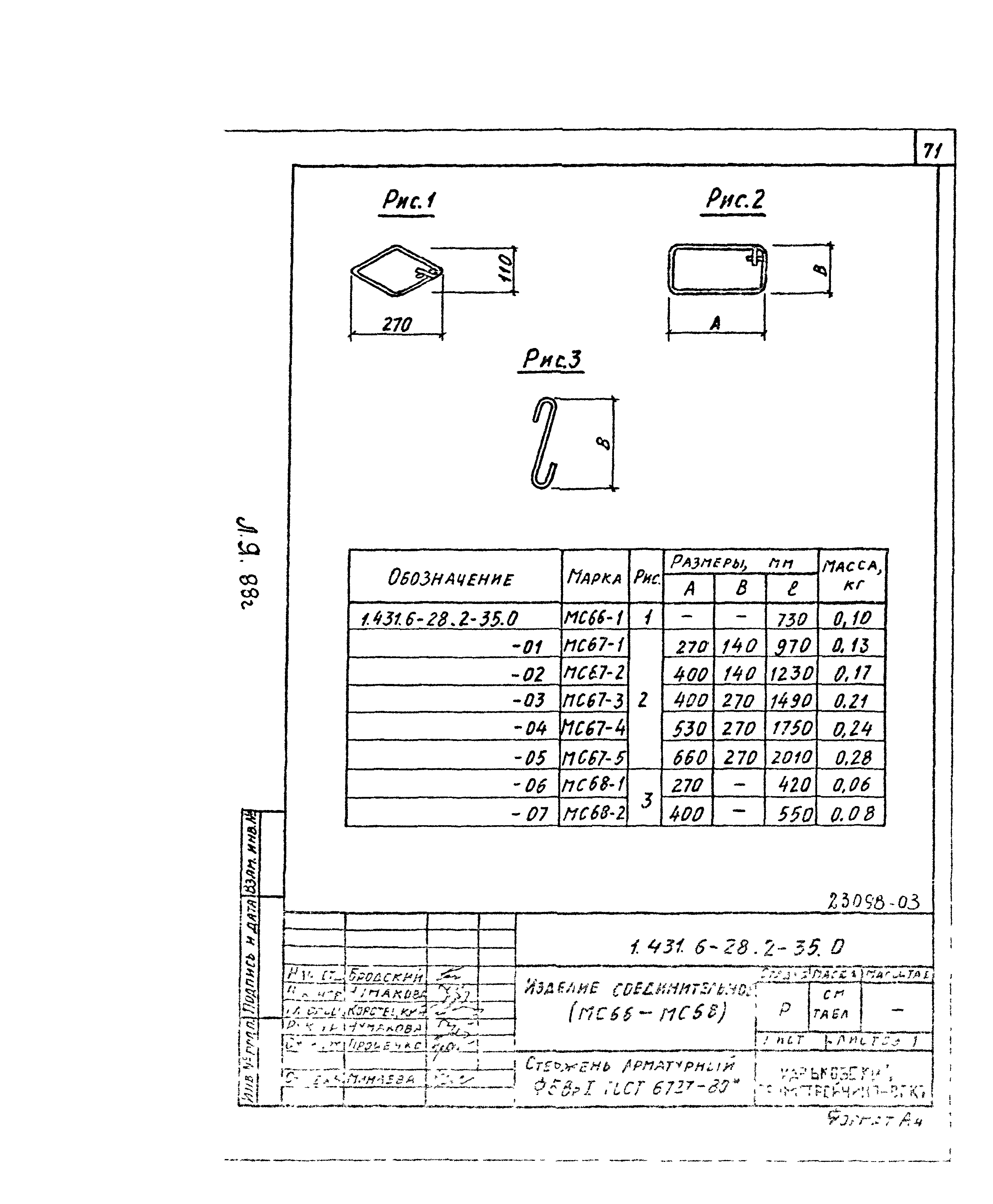 Скачать Серия 1.431.6-28 Выпуск 2. Изделия стальные. Рабочие чертежи