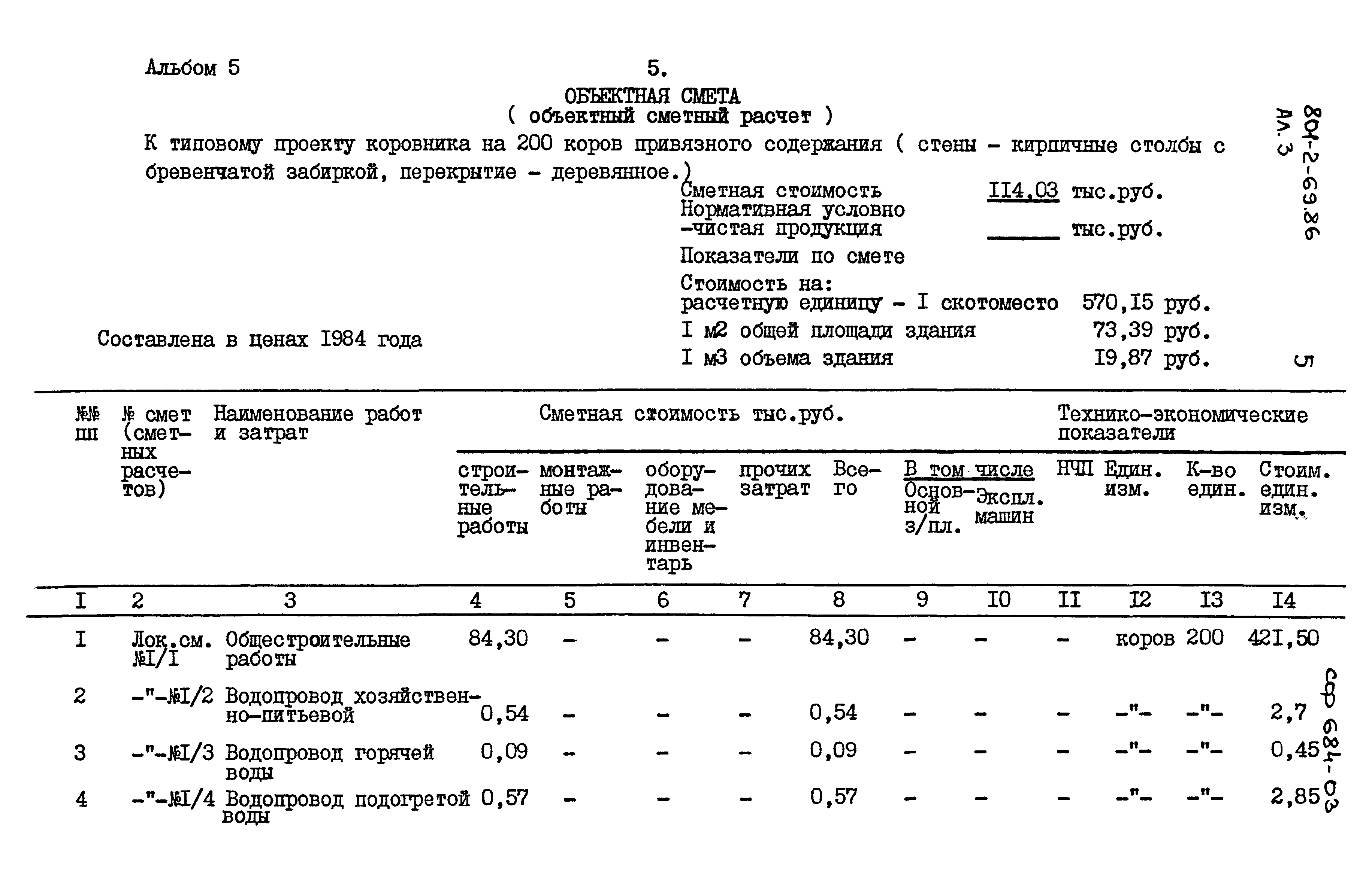 Типовой проект 801-2-69.86