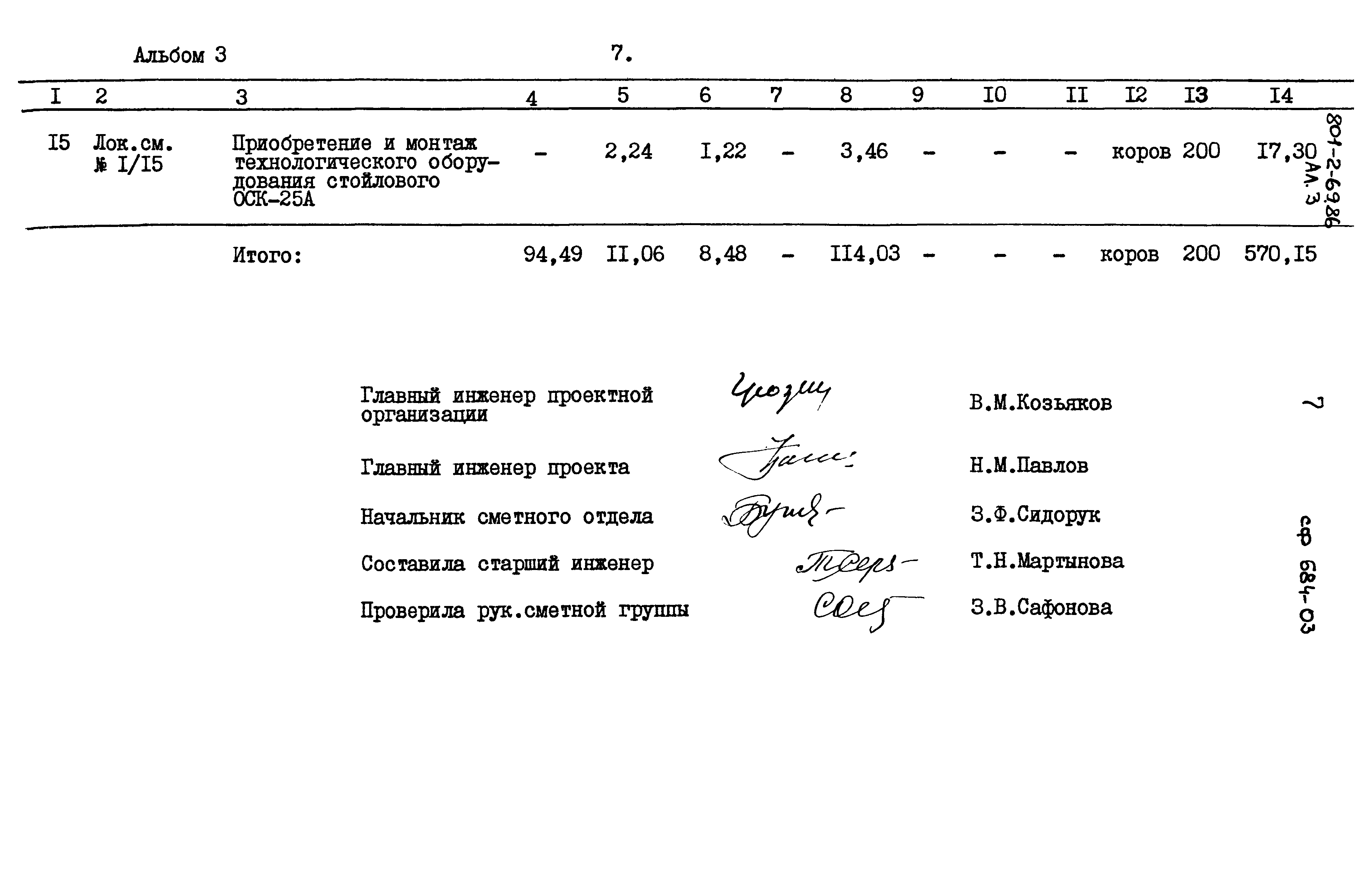 Типовой проект 801-2-69.86
