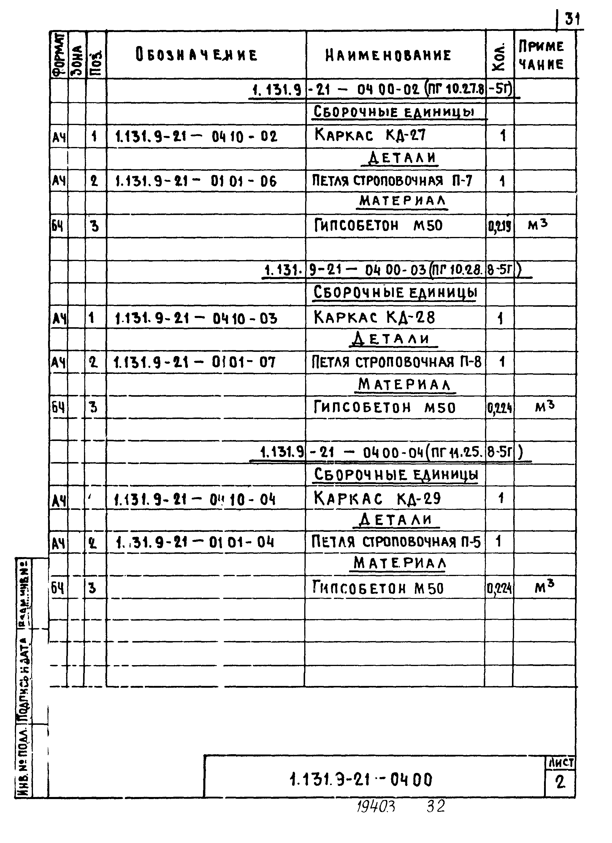Серия 1.131.9-21