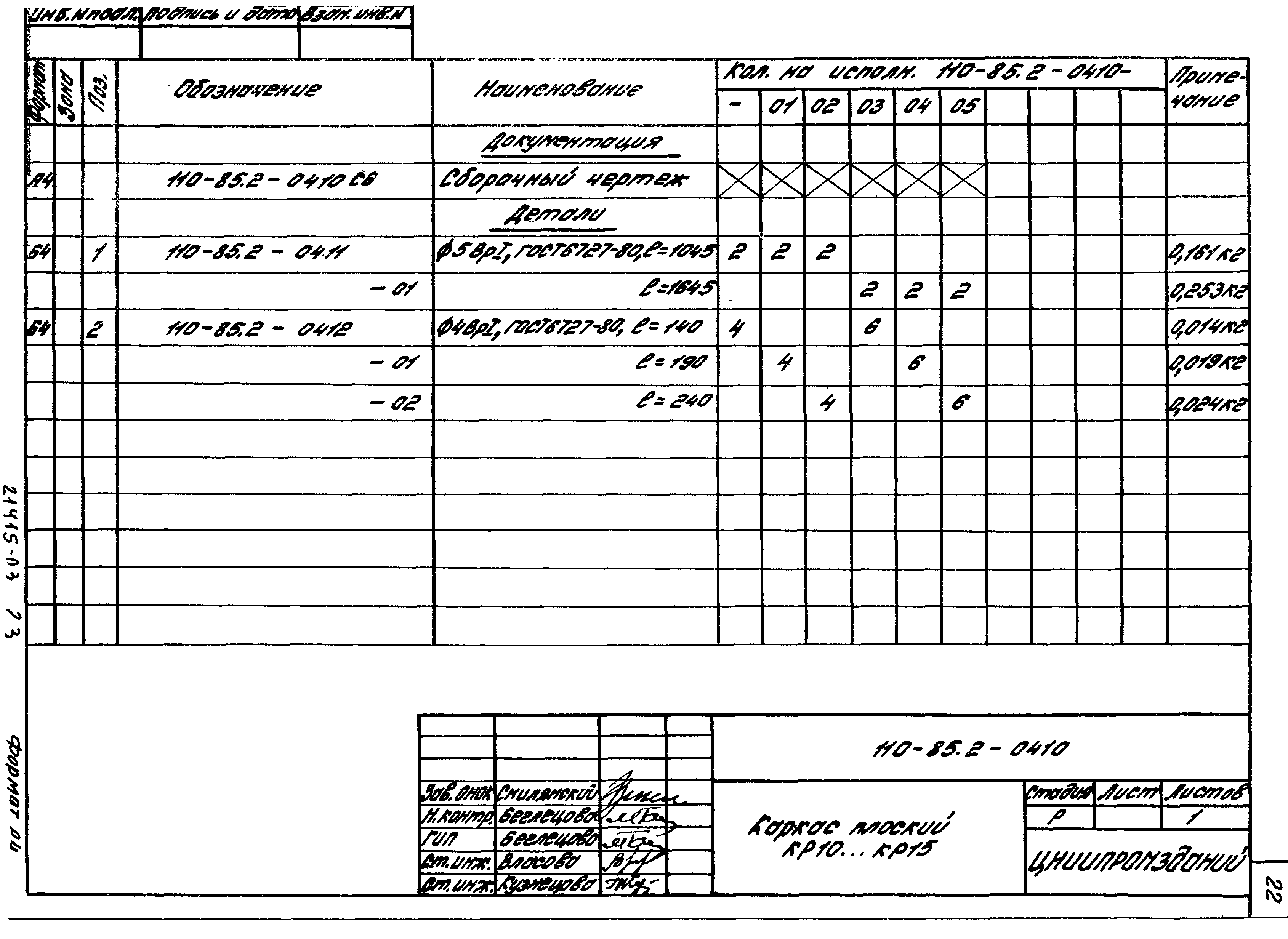 Шифр 110-85