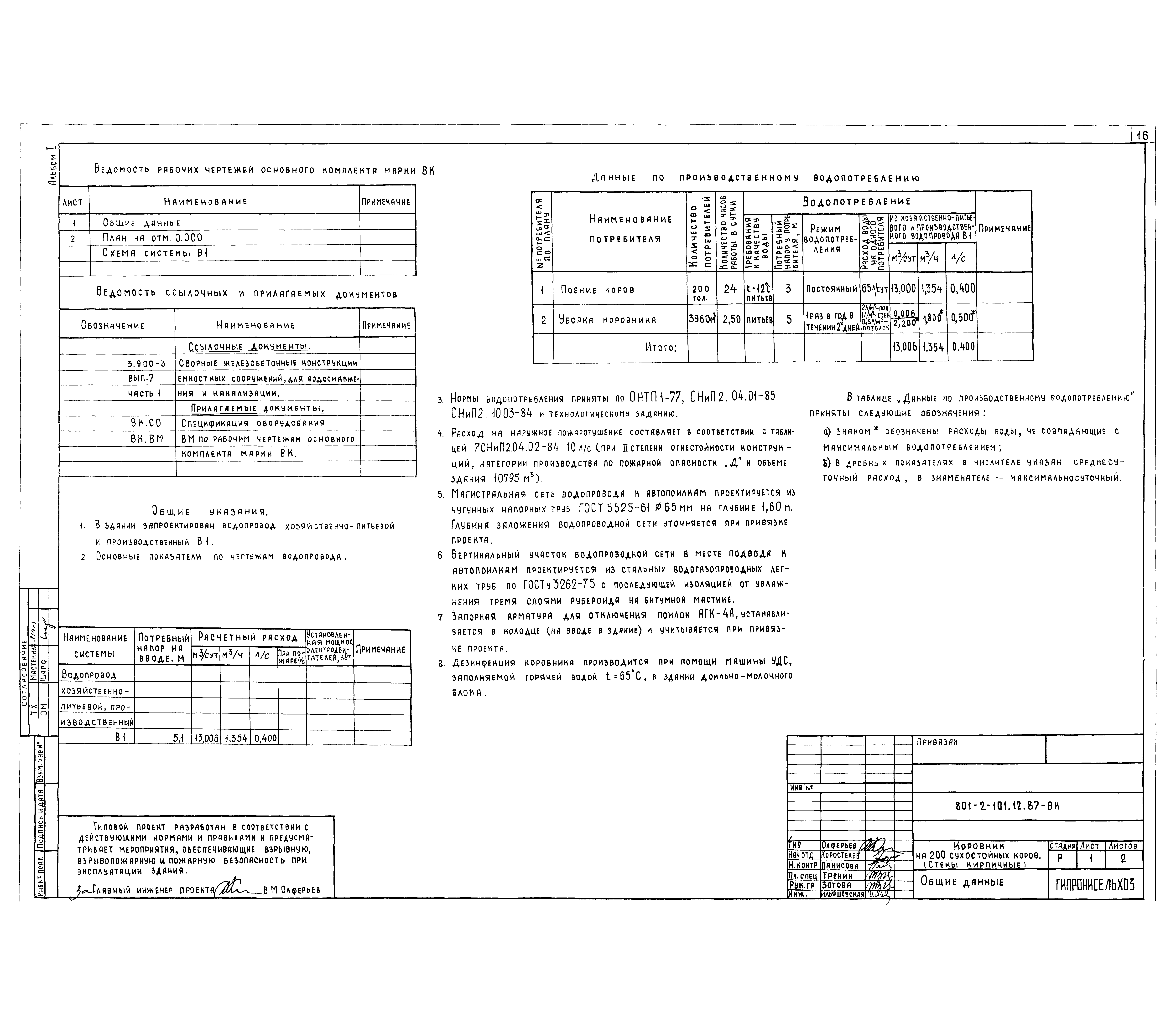Типовой проект 801-2-101.12.87