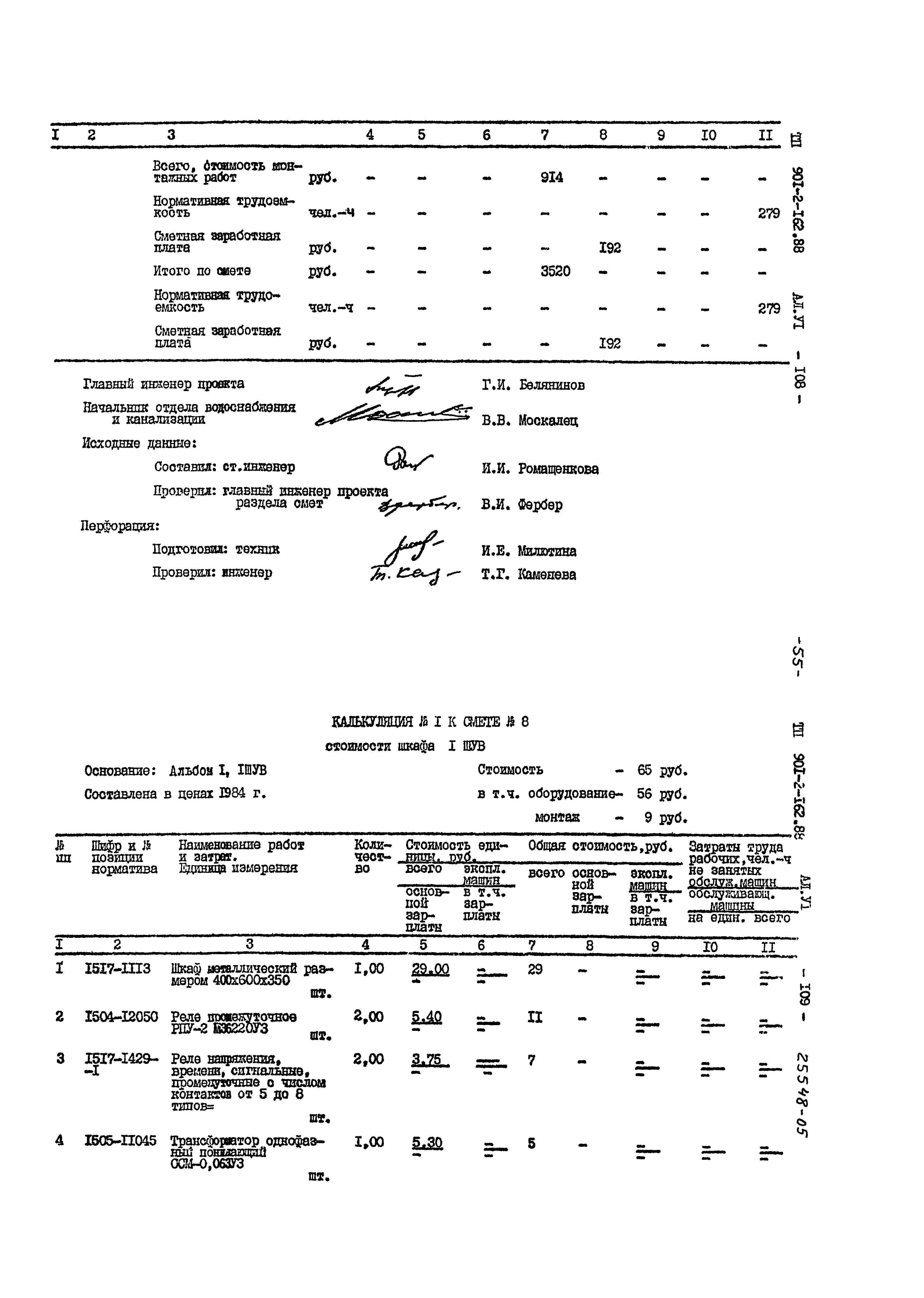 Типовой проект 901-2-162.88