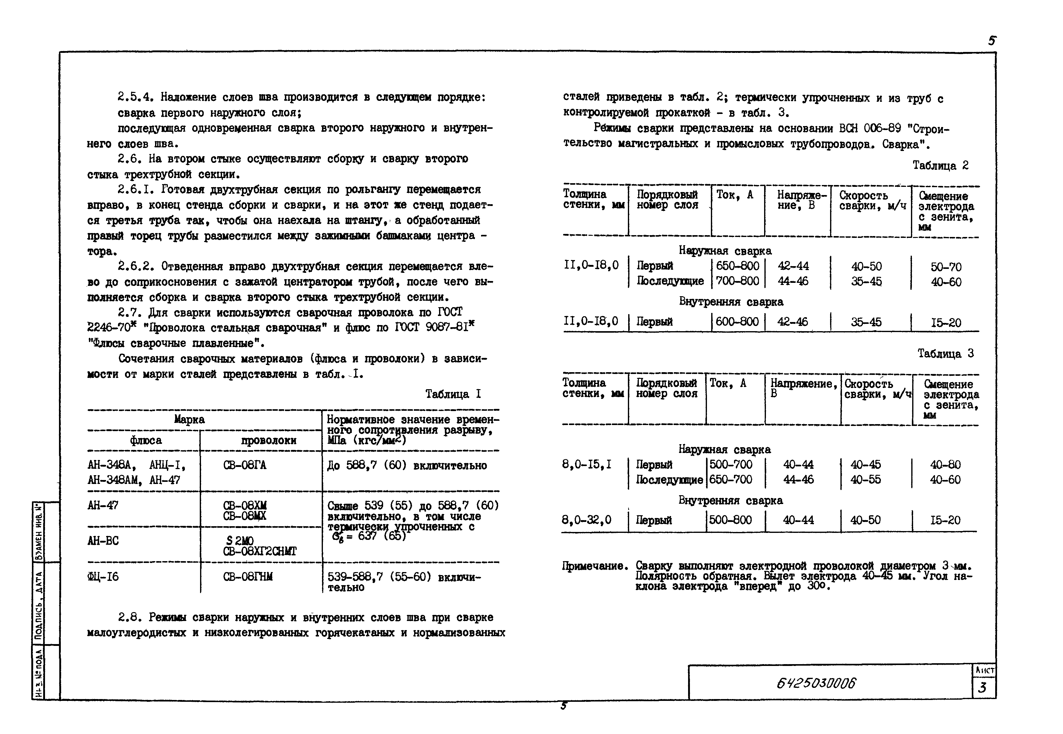 Технологическая карта 6425030006/88006