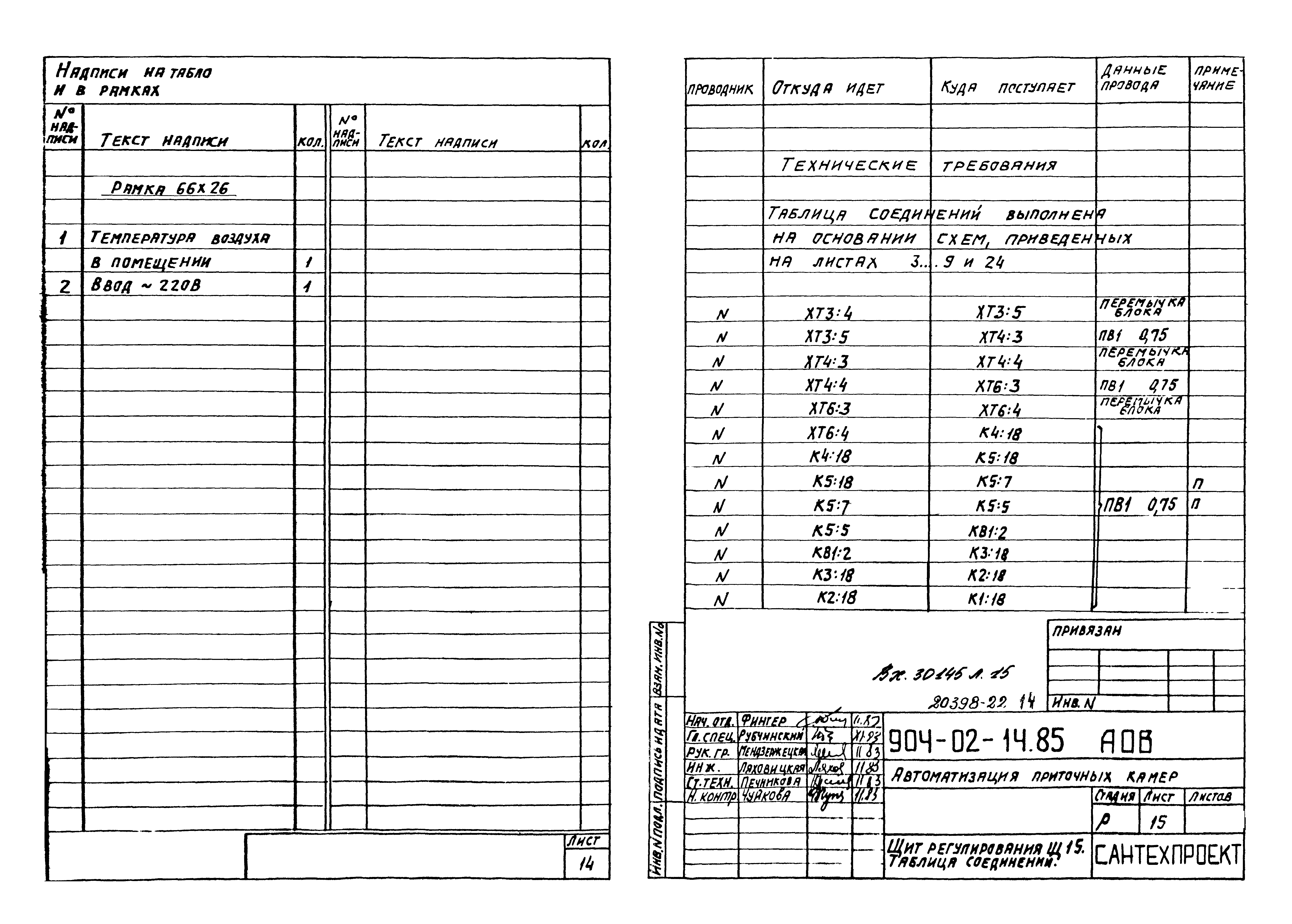 Типовые проектные решения 904-02-14.85