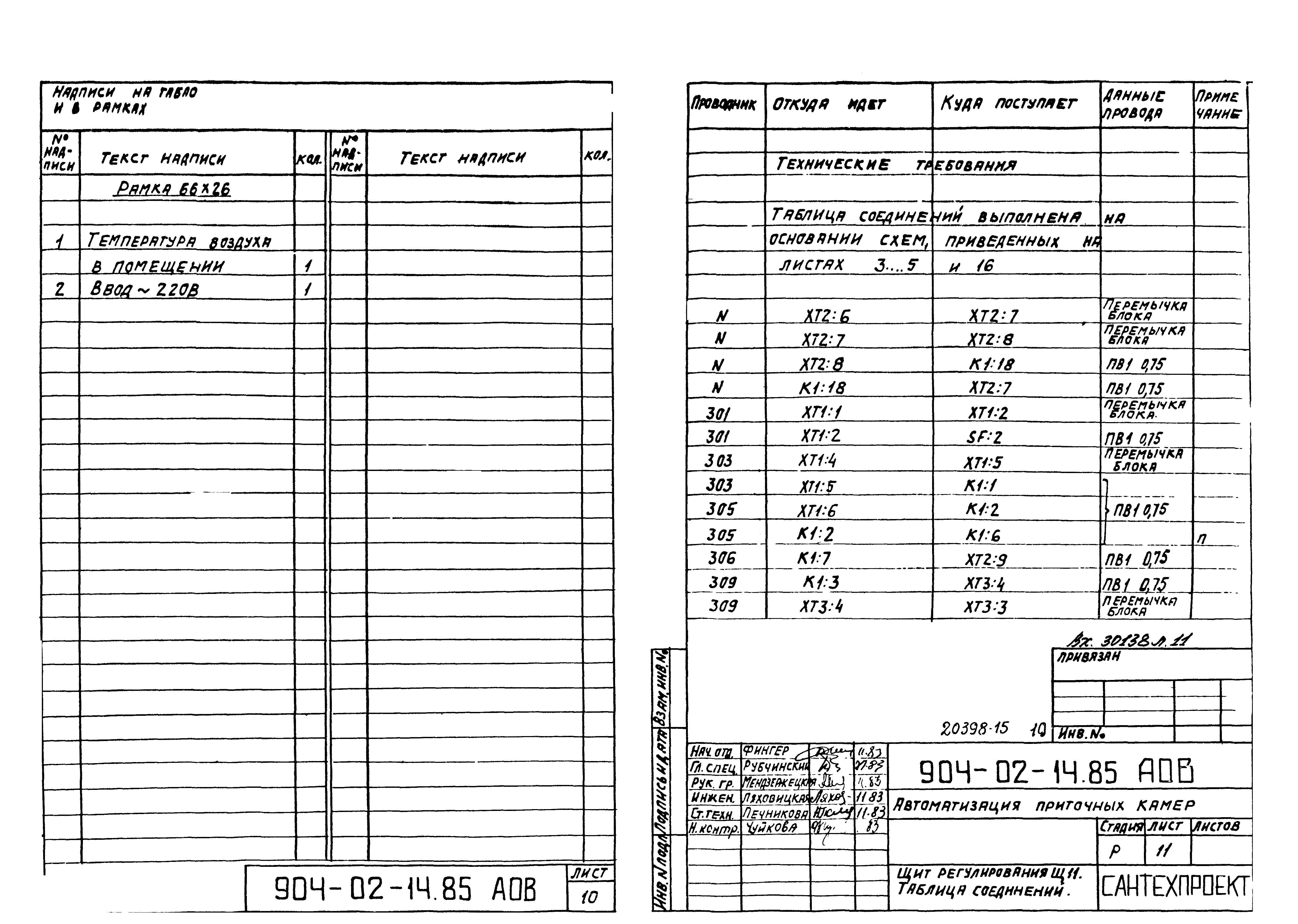 Типовые проектные решения 904-02-14.85