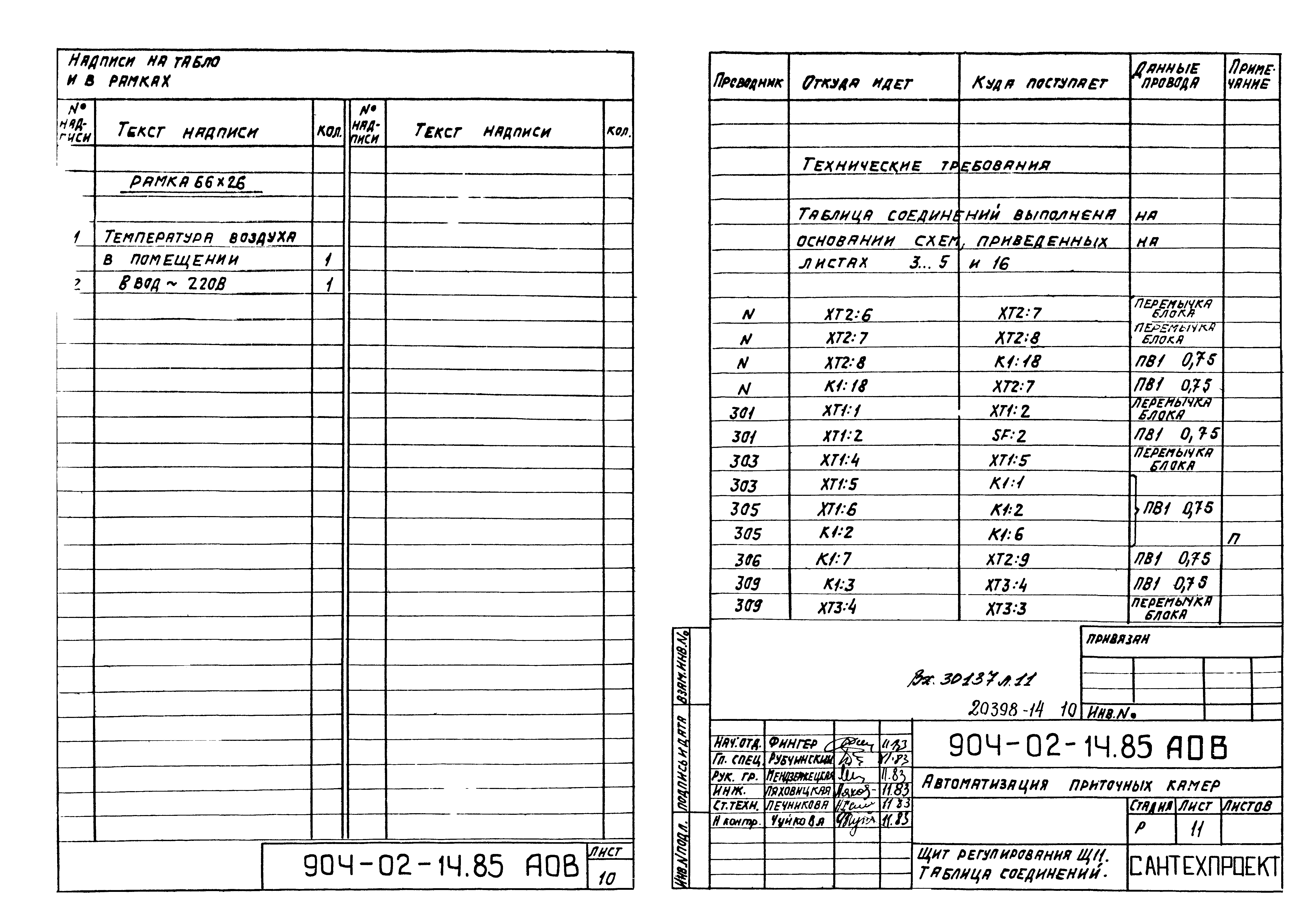 Типовые проектные решения 904-02-14.85