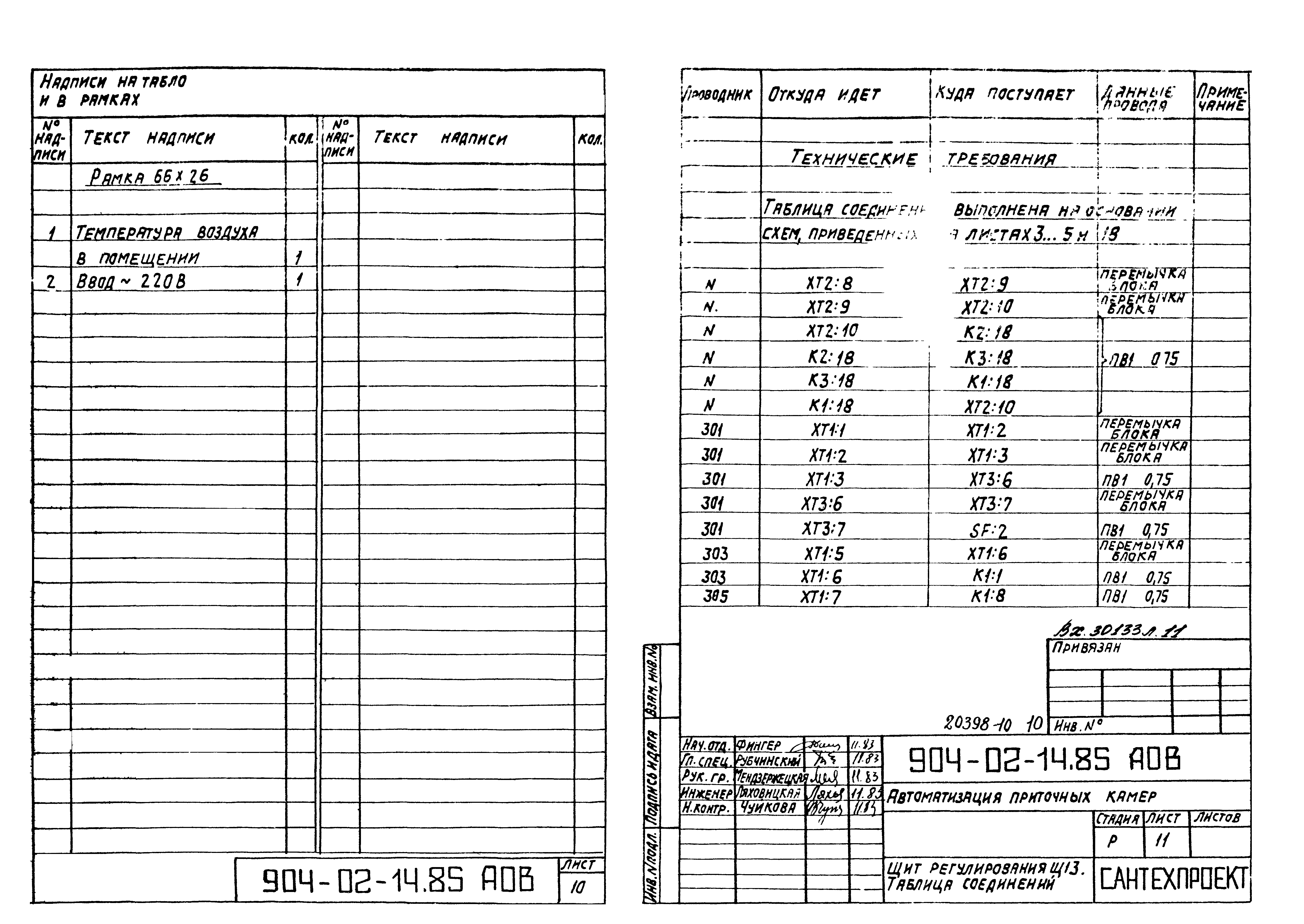 Типовые проектные решения 904-02-14.85