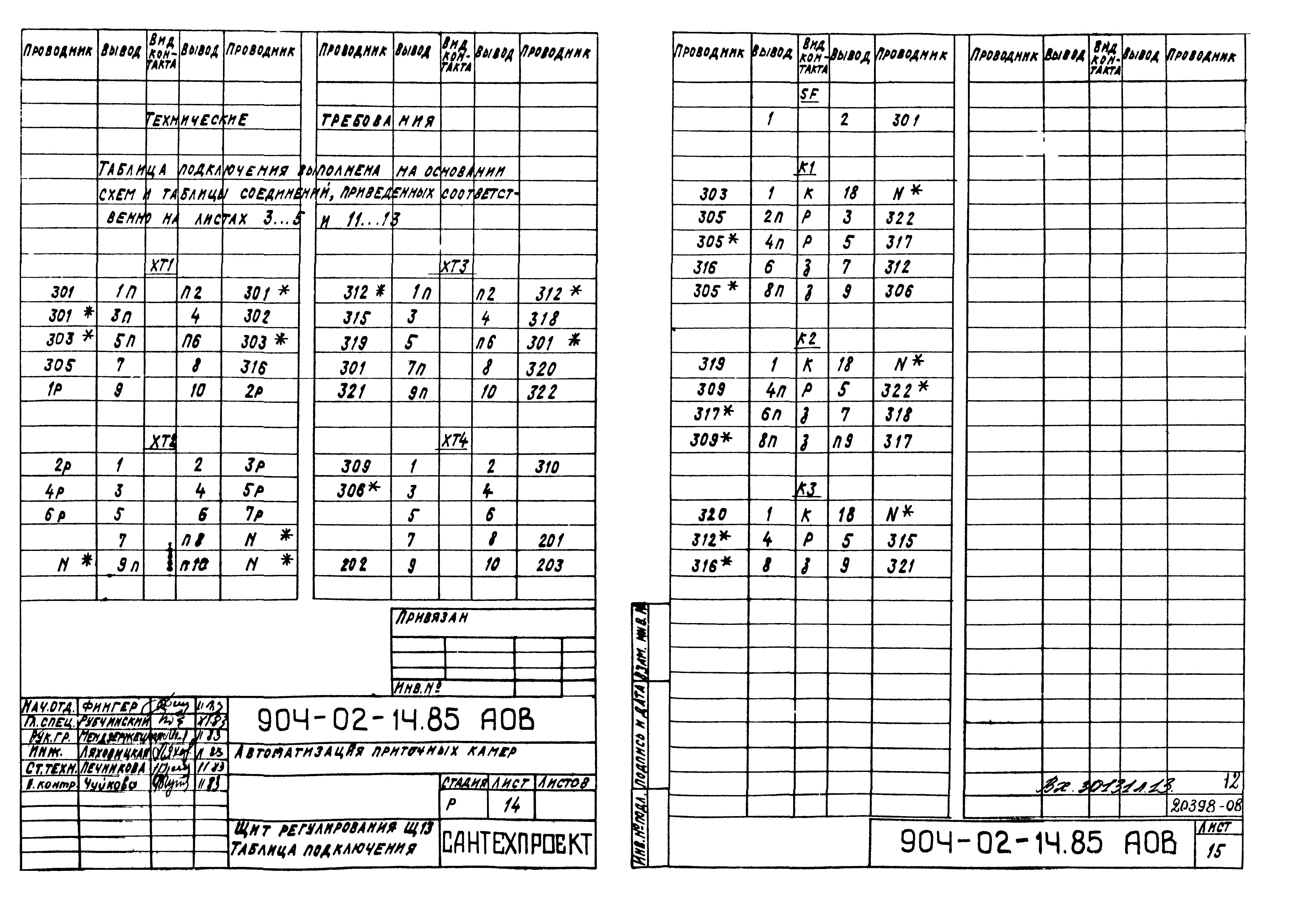 Типовые проектные решения 904-02-14.85