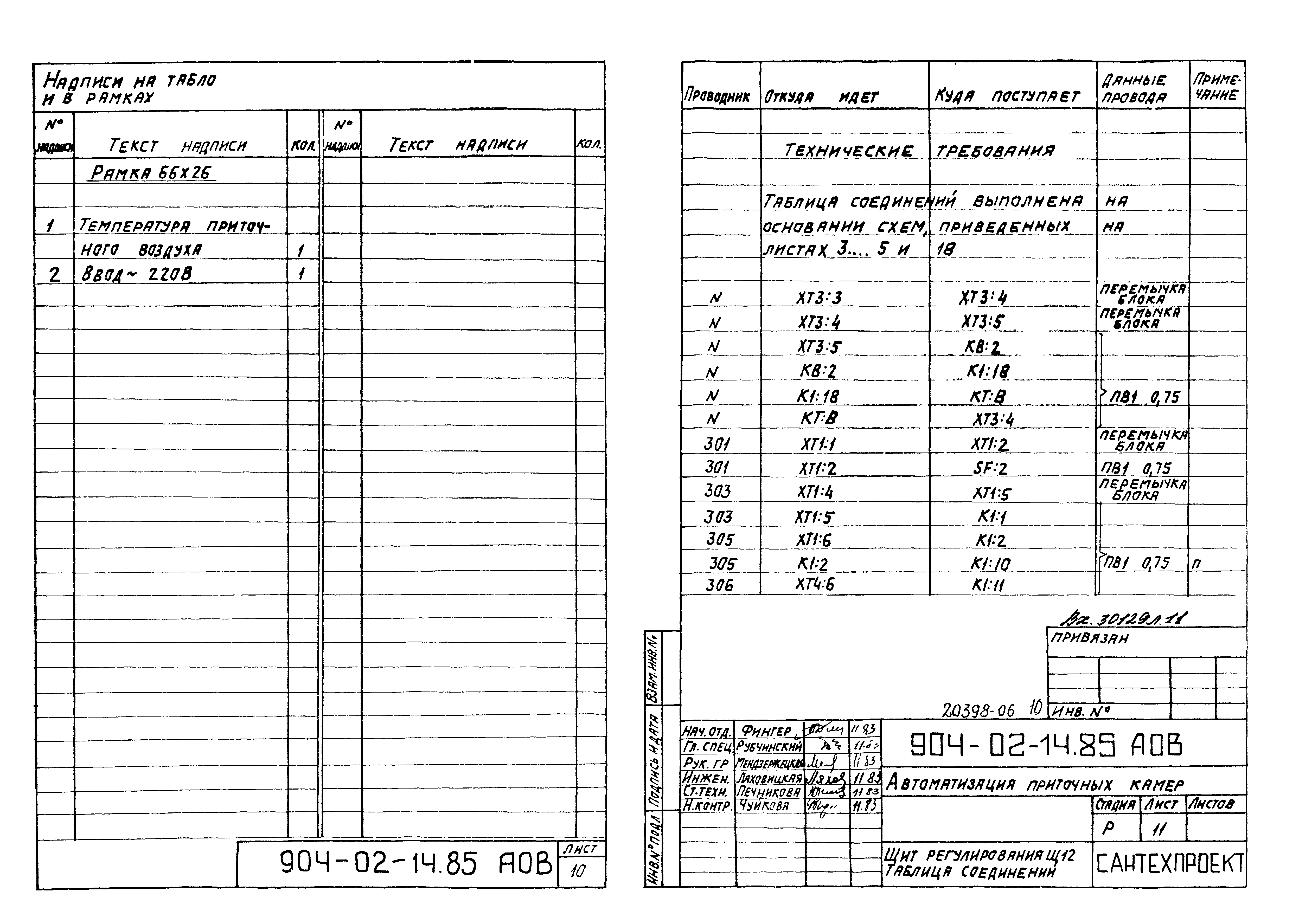 Типовые проектные решения 904-02-14.85