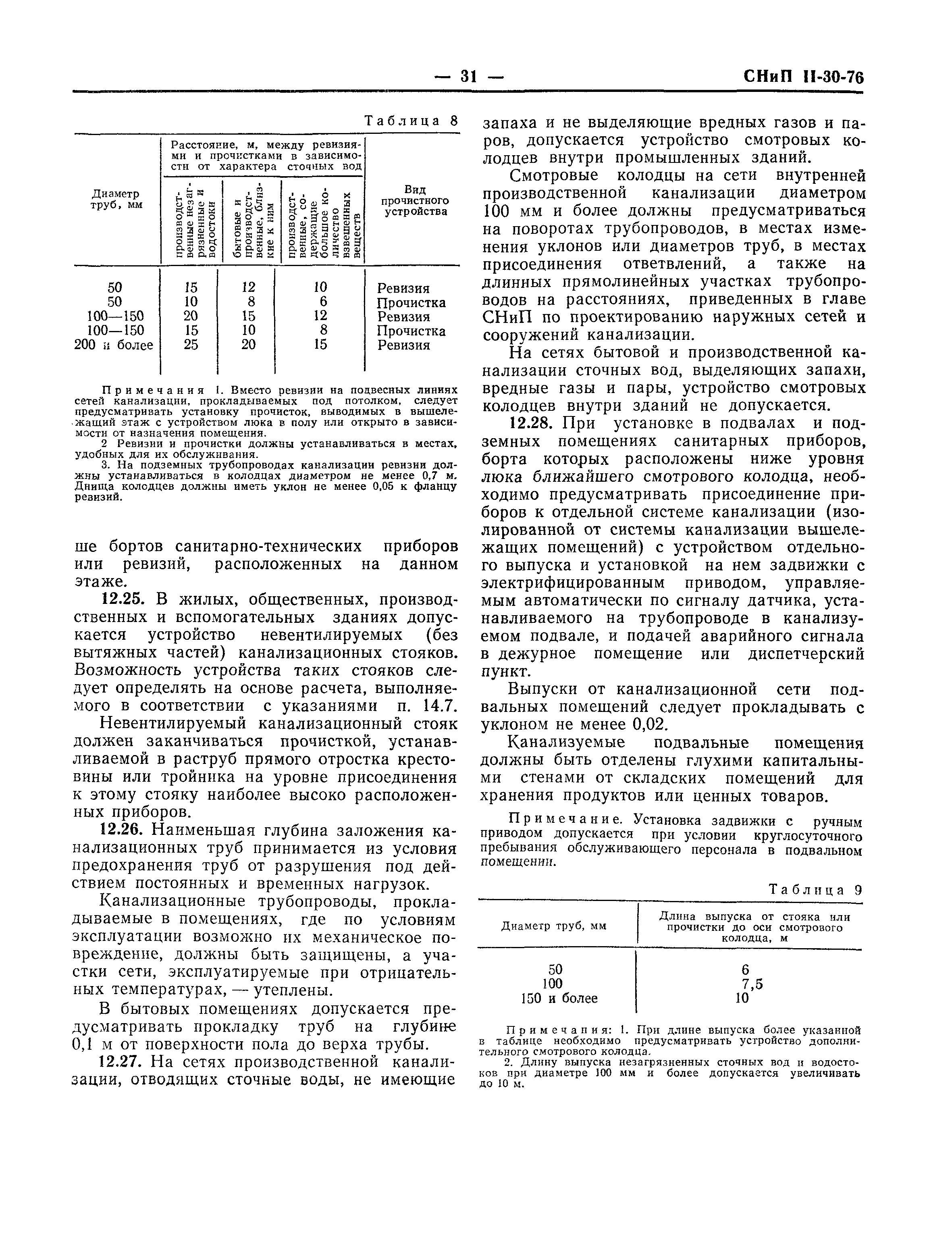 СНиП II-30-76