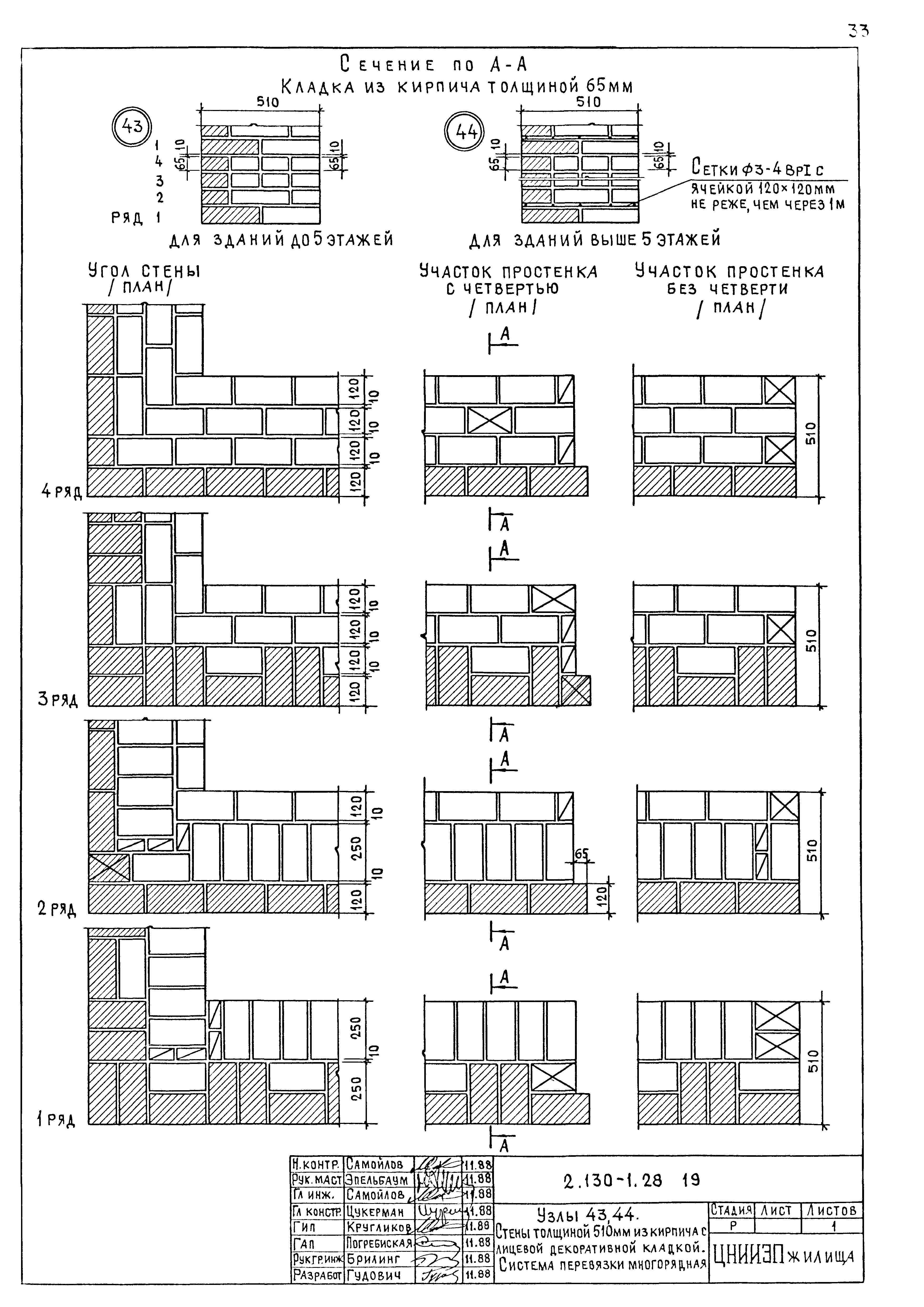 кладка карниза из кирпича порядовка