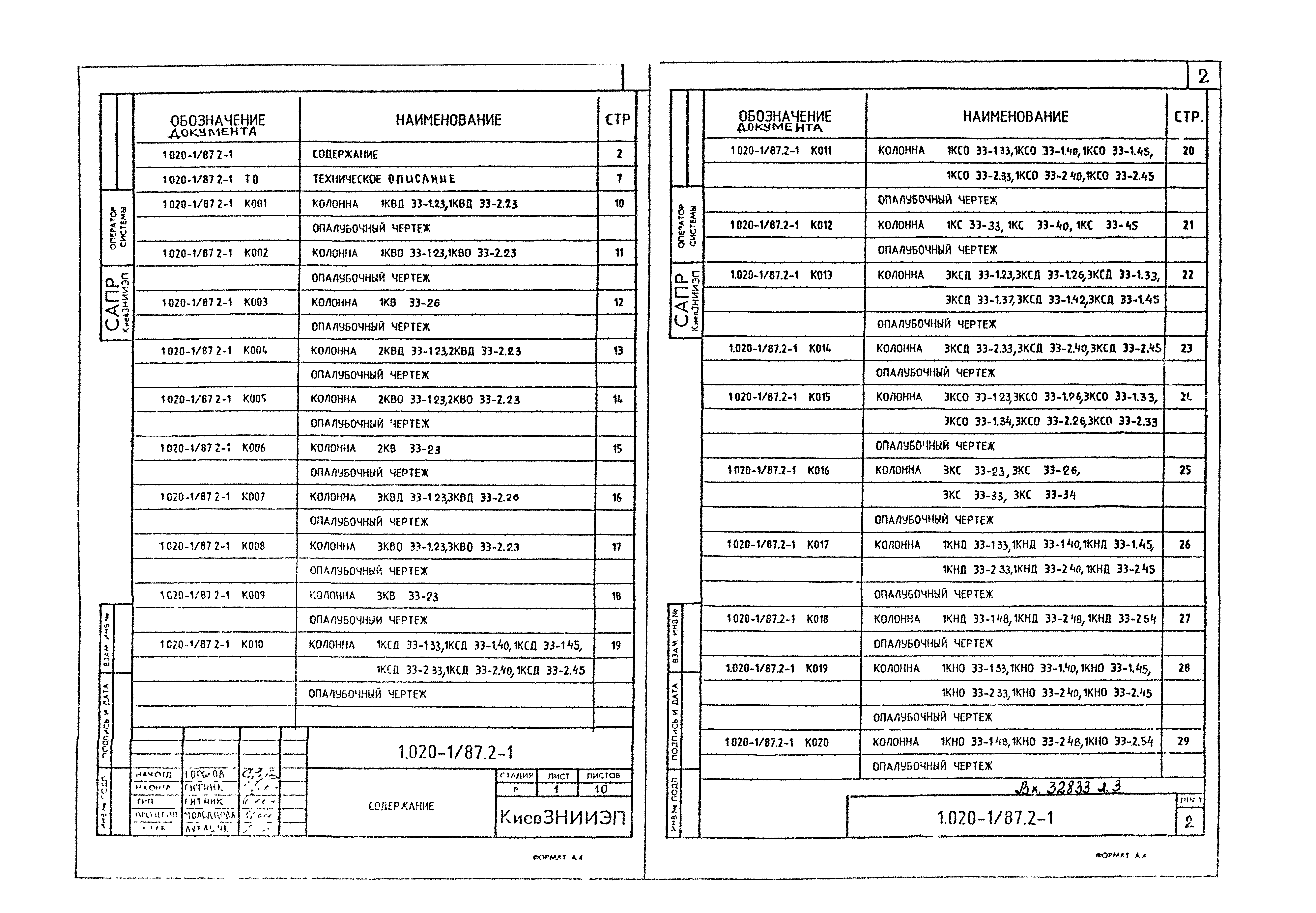 Серия 1.020-1/87