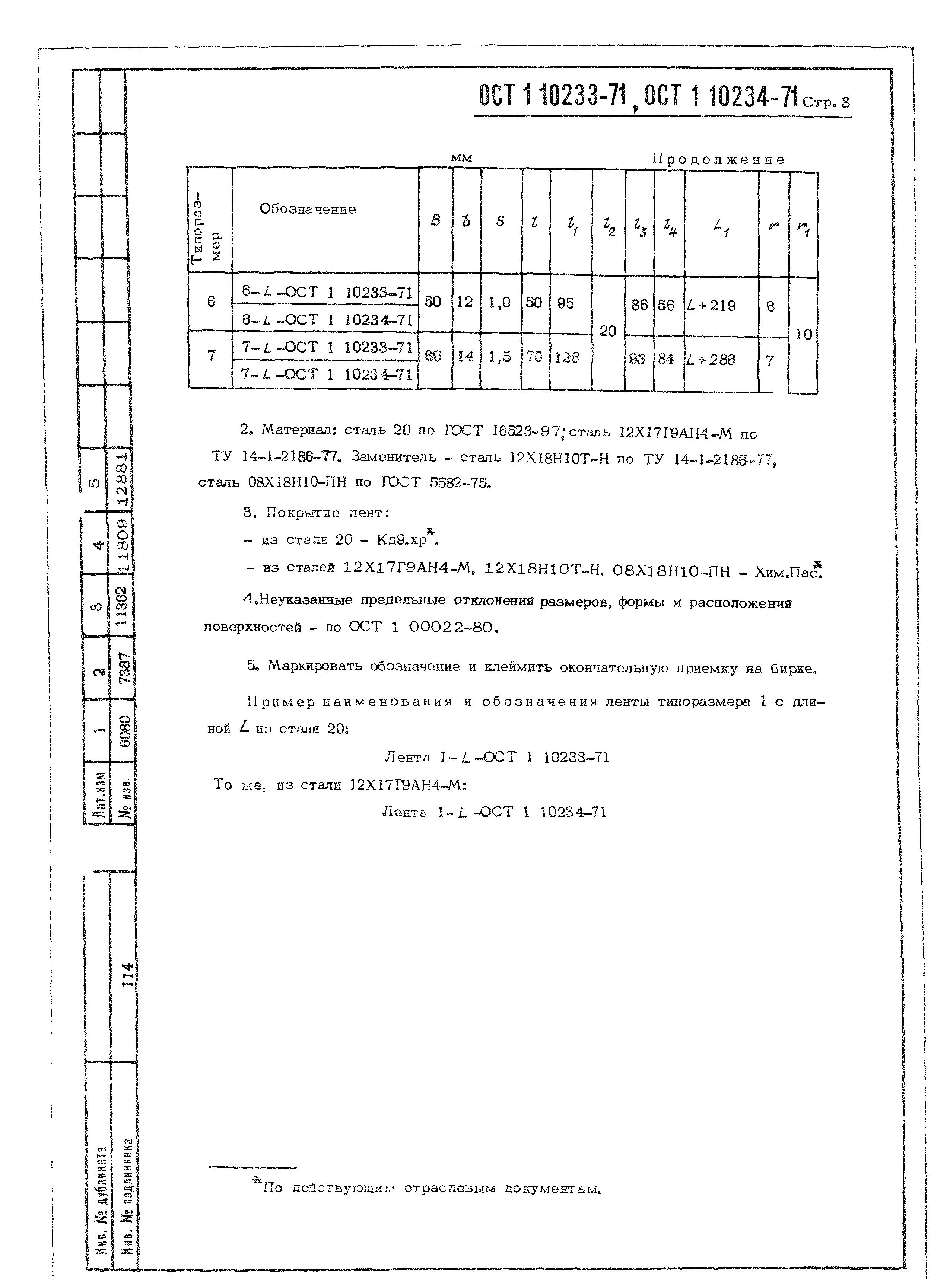 ОСТ 1 10233-71