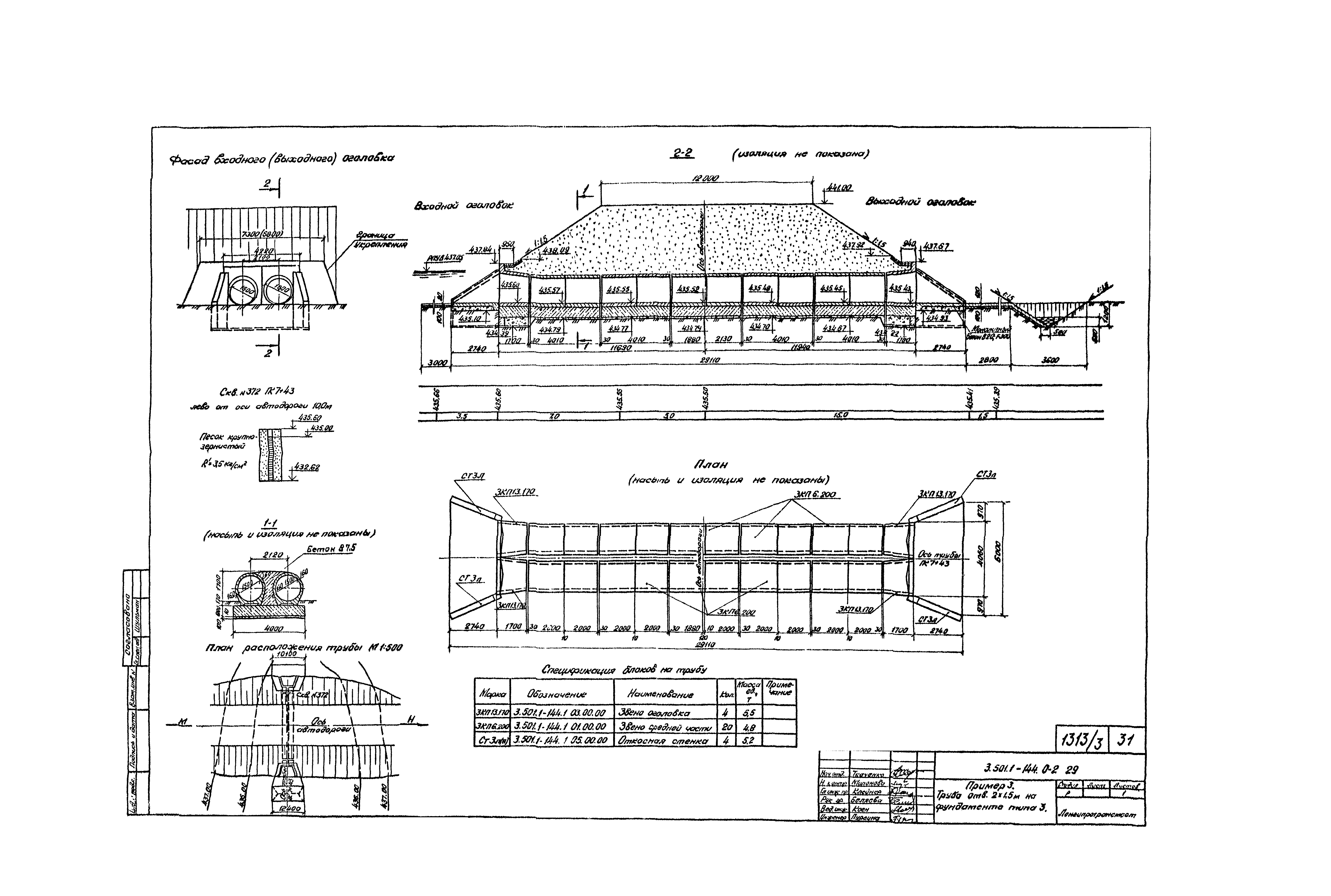 Типовой проект 1484 трубы водопропускные