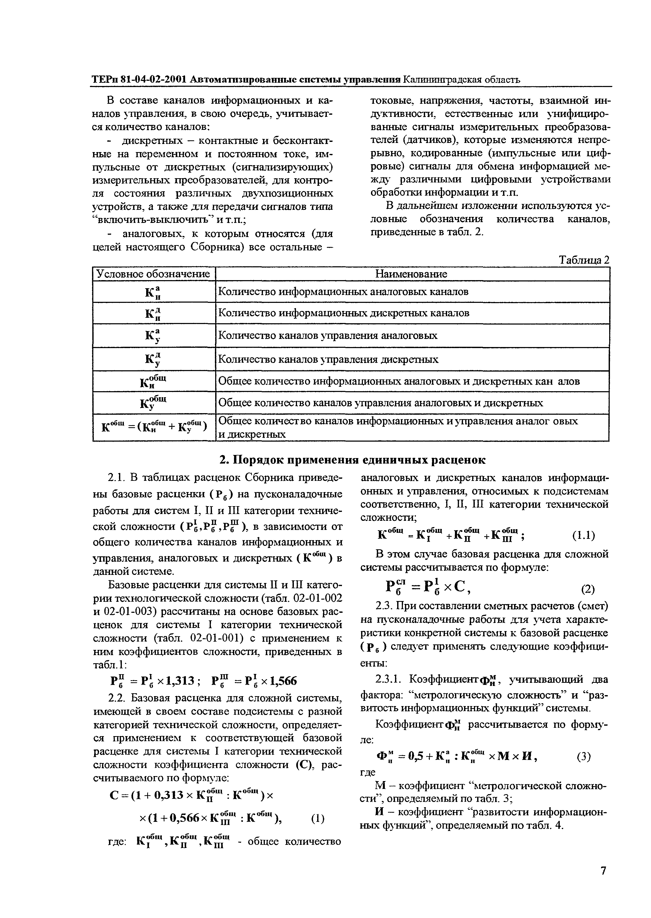 ТЕРп Калининградская область 2001-02