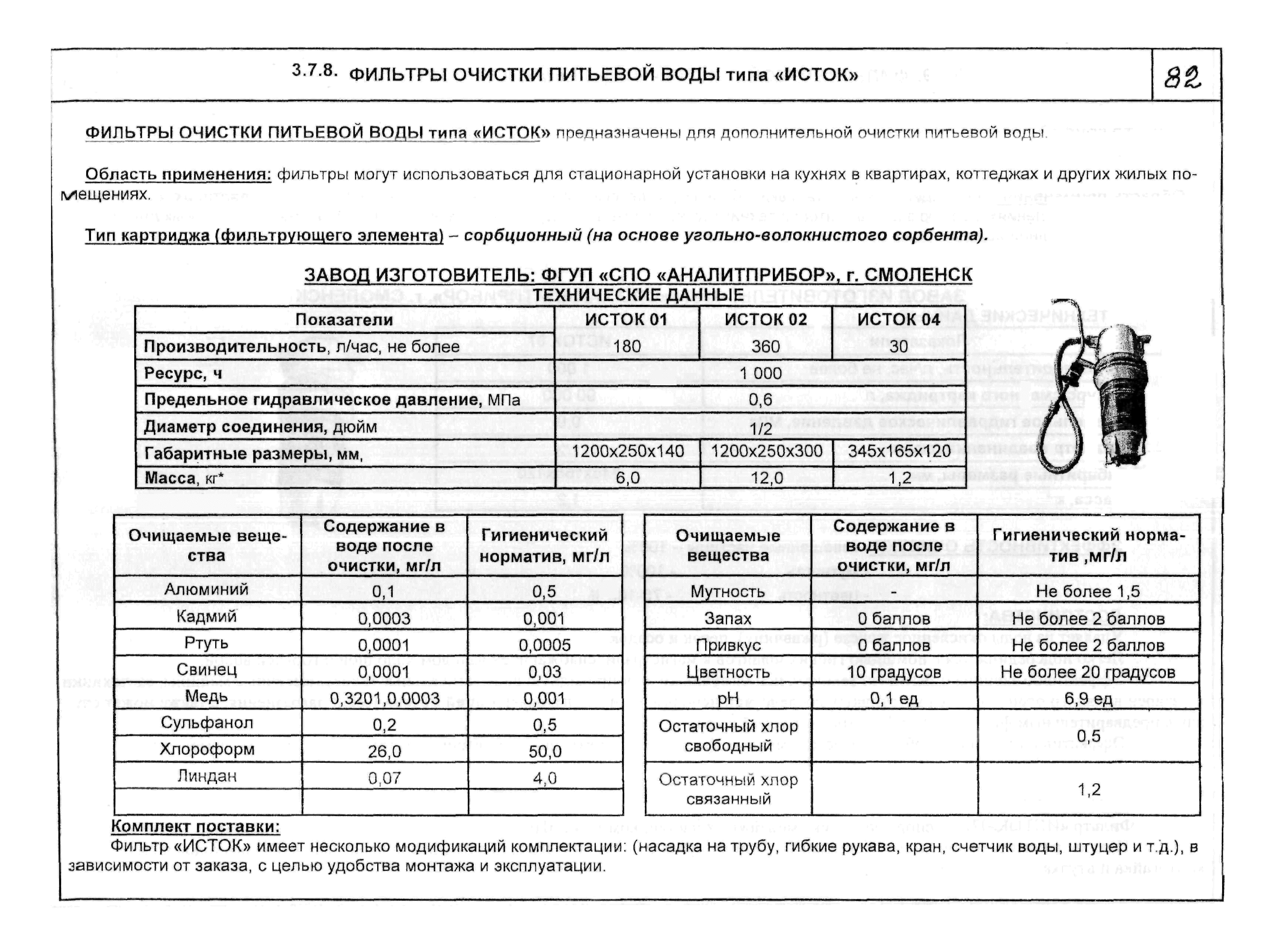 Виды очистки воды