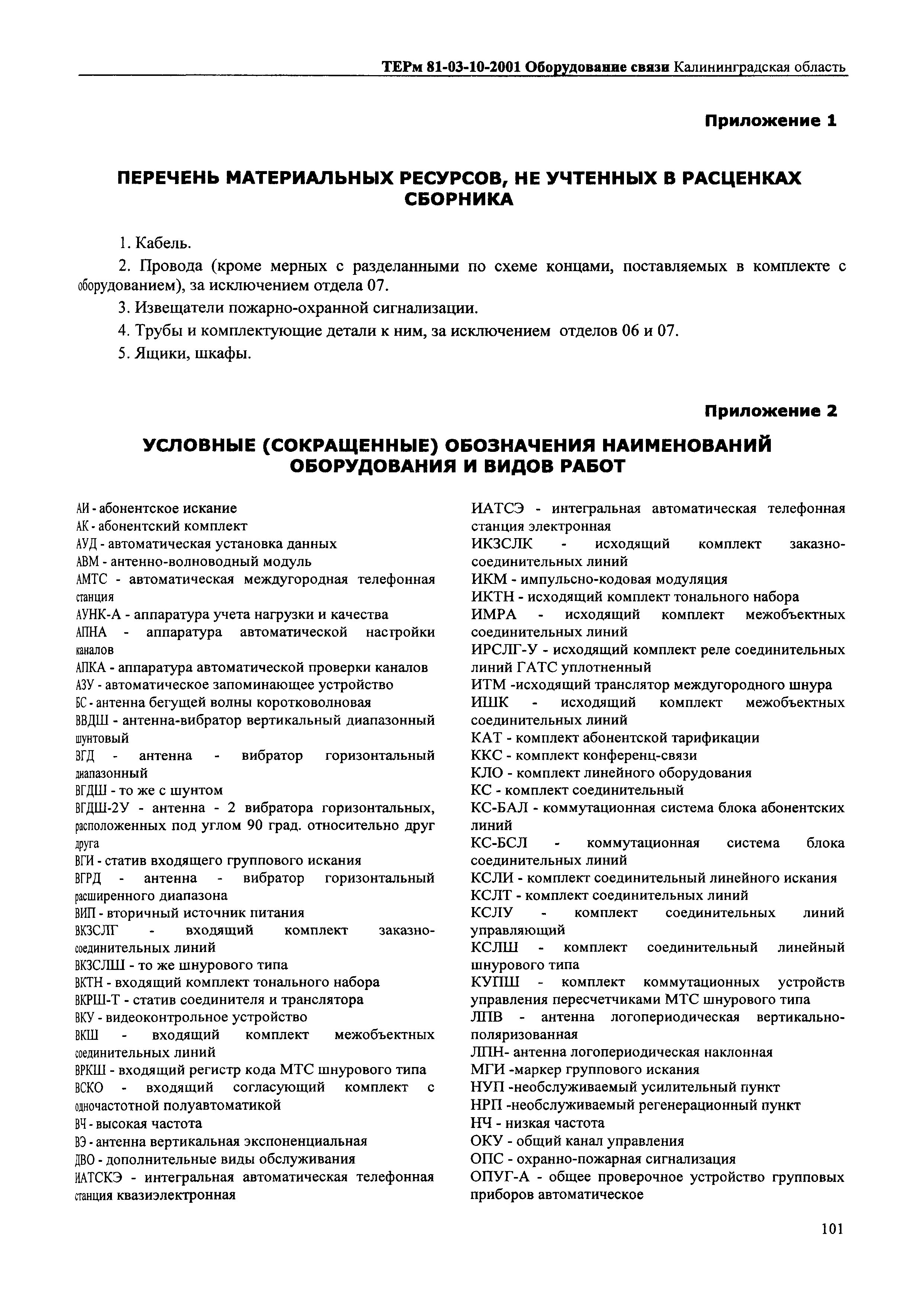 ТЕРм Калининградская область 2001-10