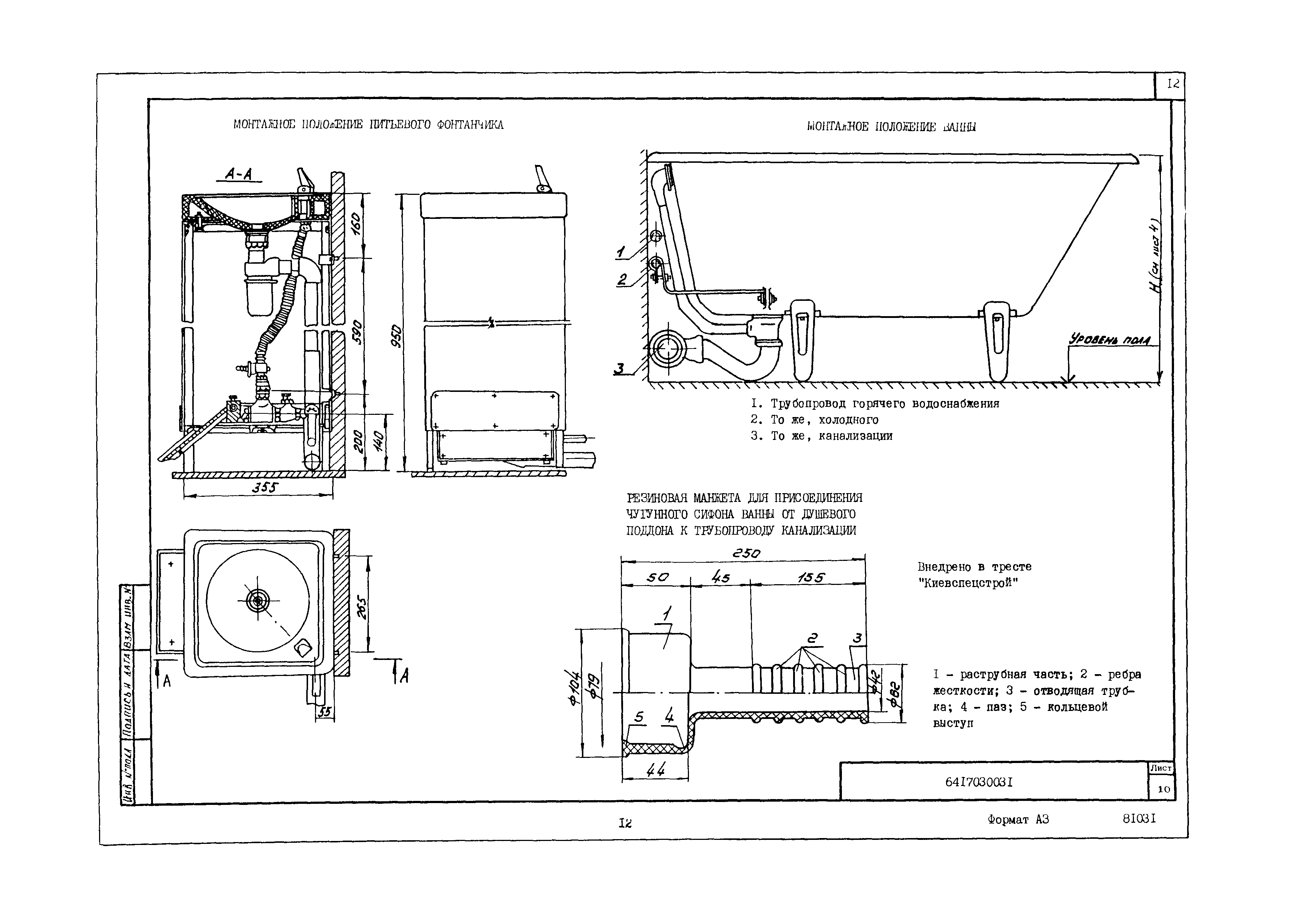 Технологическая карта 6417030031/81031