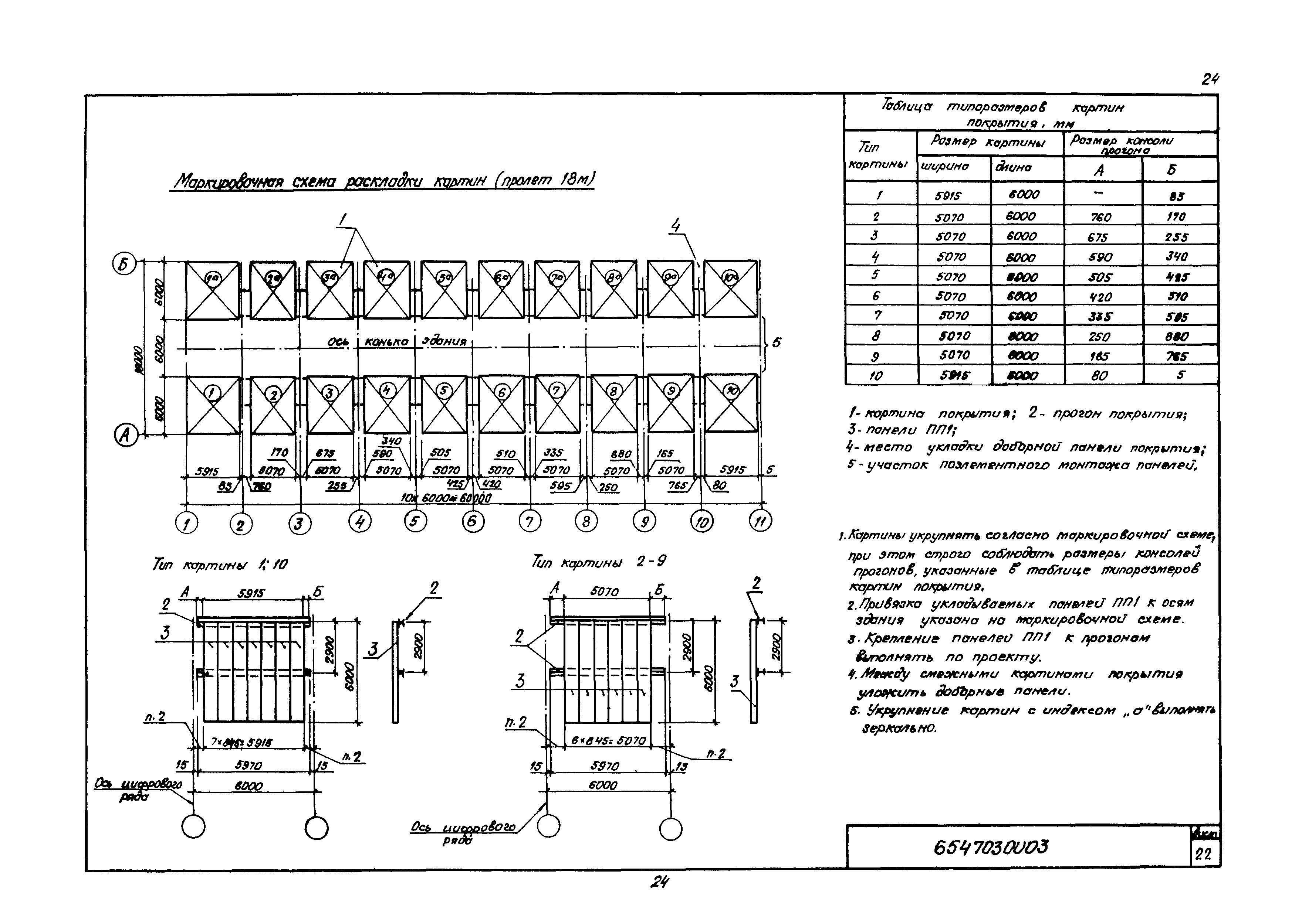 Технологическая карта 6547030003/814003