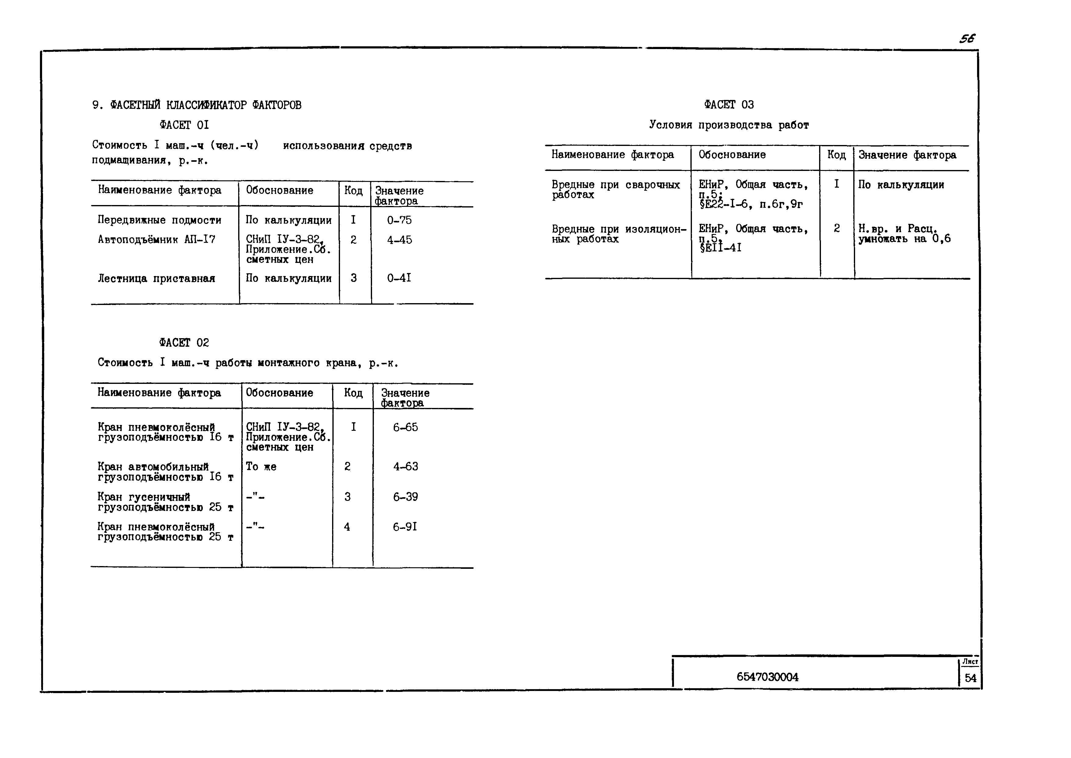 Технологическая карта 6547030004/814004