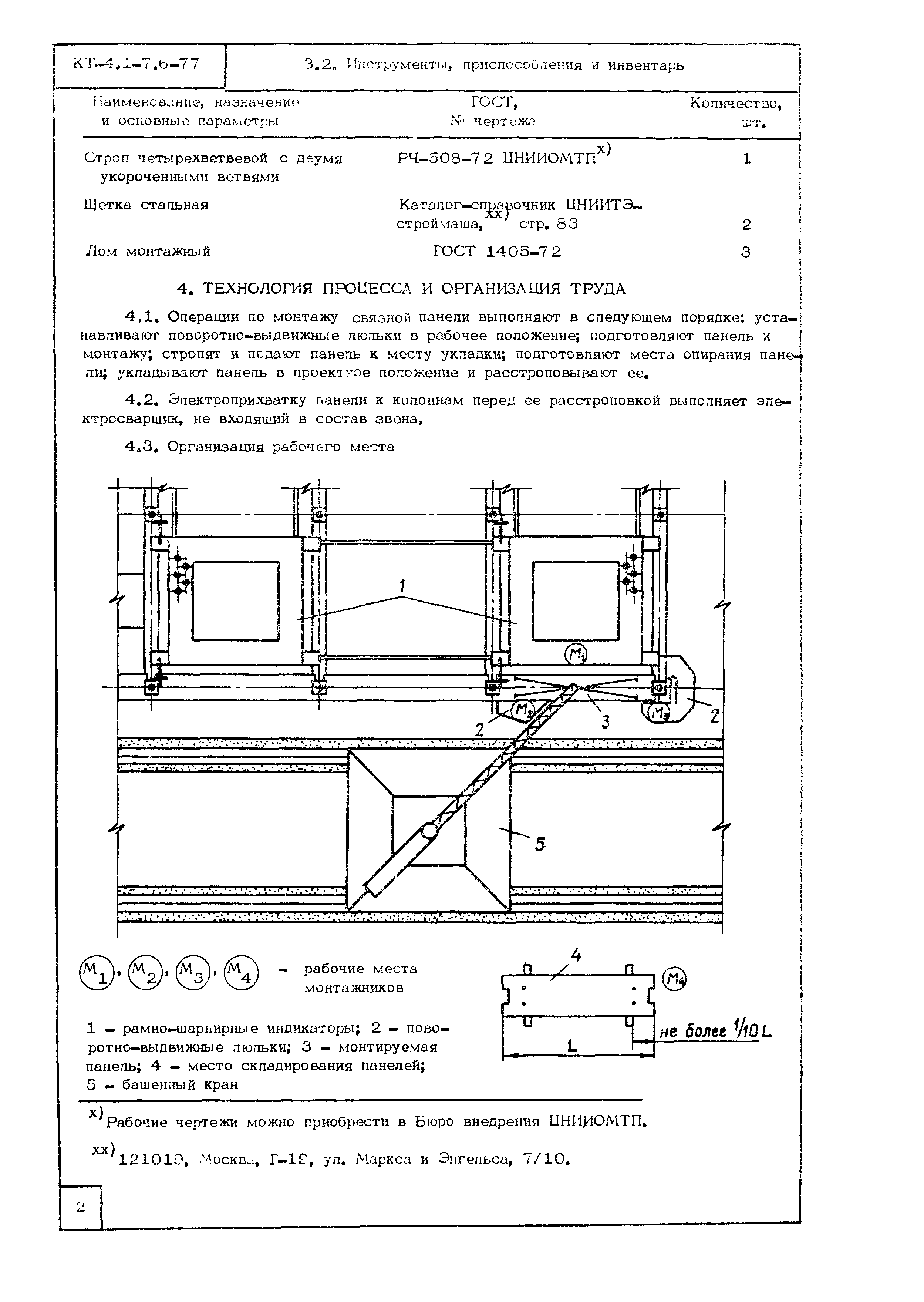 Технологическая карта КТ-4.1-7.6-77