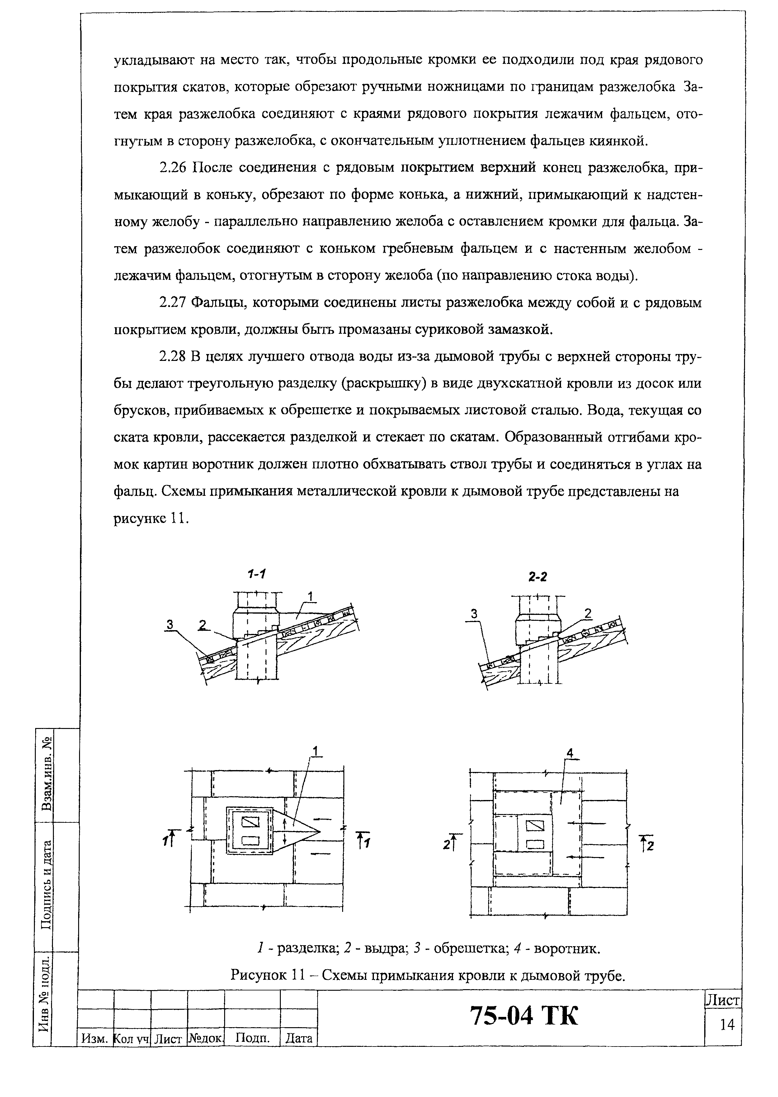 Технологическая карта 75-04 ТК