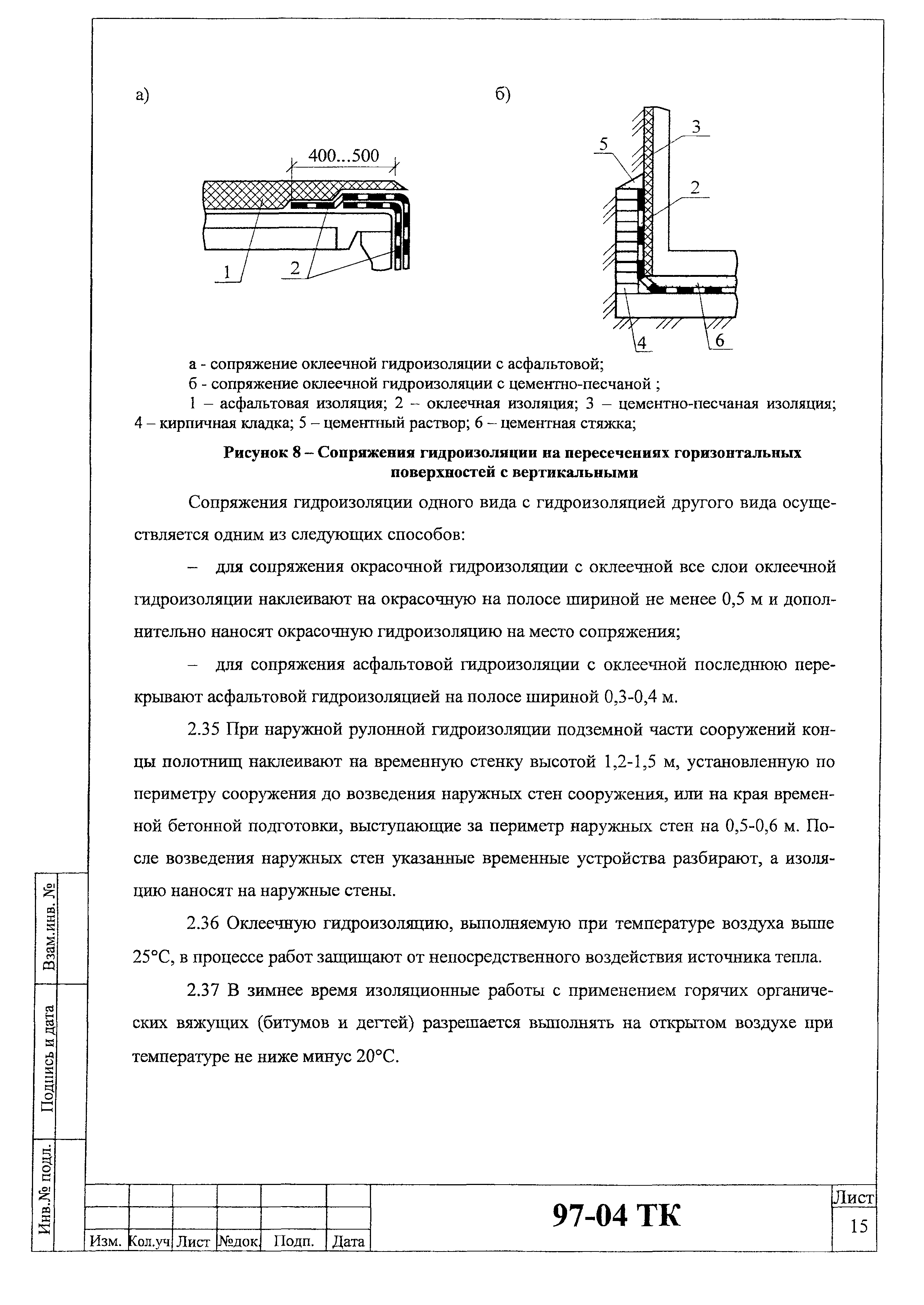 Технологическая карта 97-04 ТК