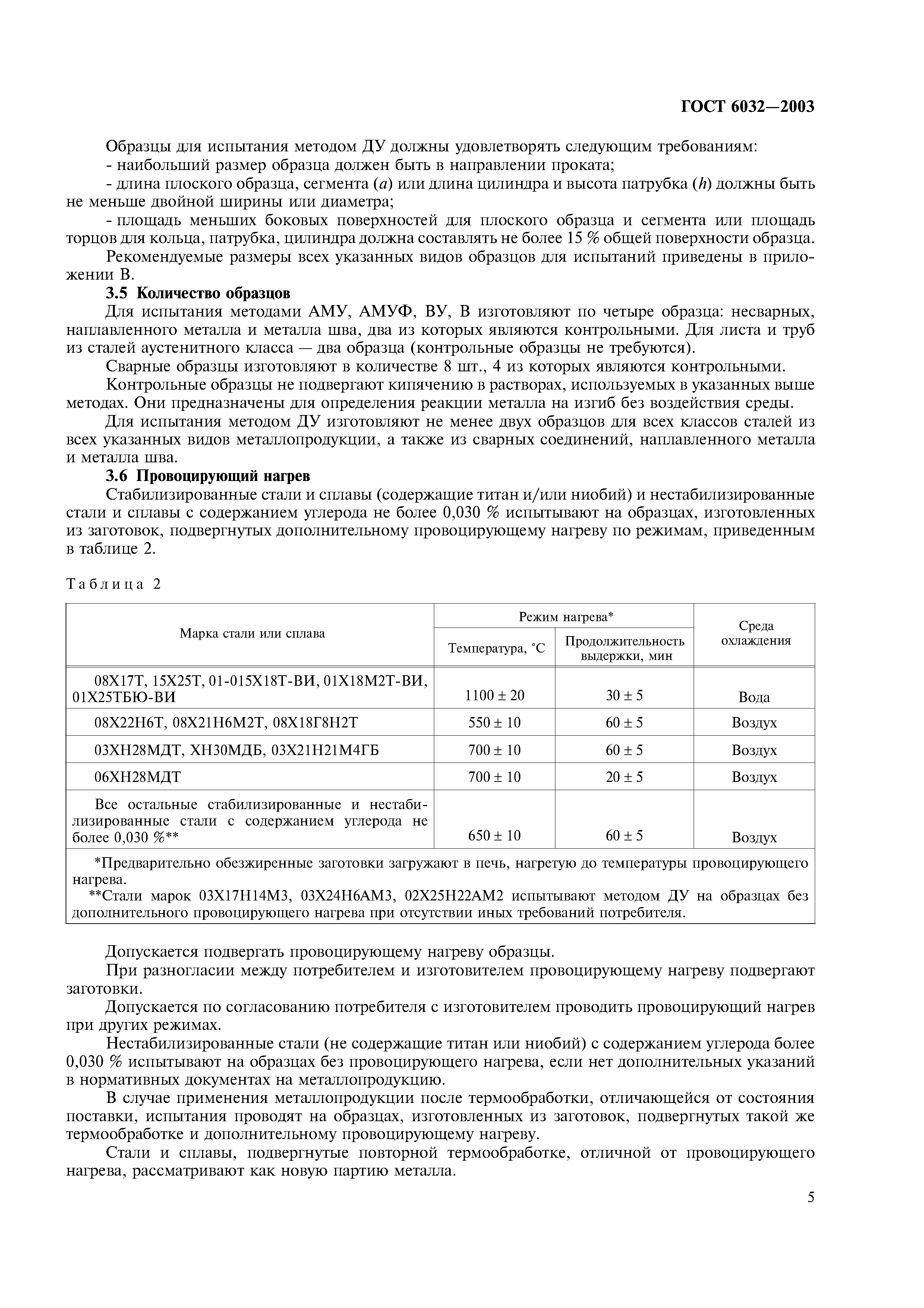 Скачать ГОСТ 6032-2003 Стали и сплавы коррозионно-стойкие. Методы испытаний на стойкость к межкристаллитной коррозии