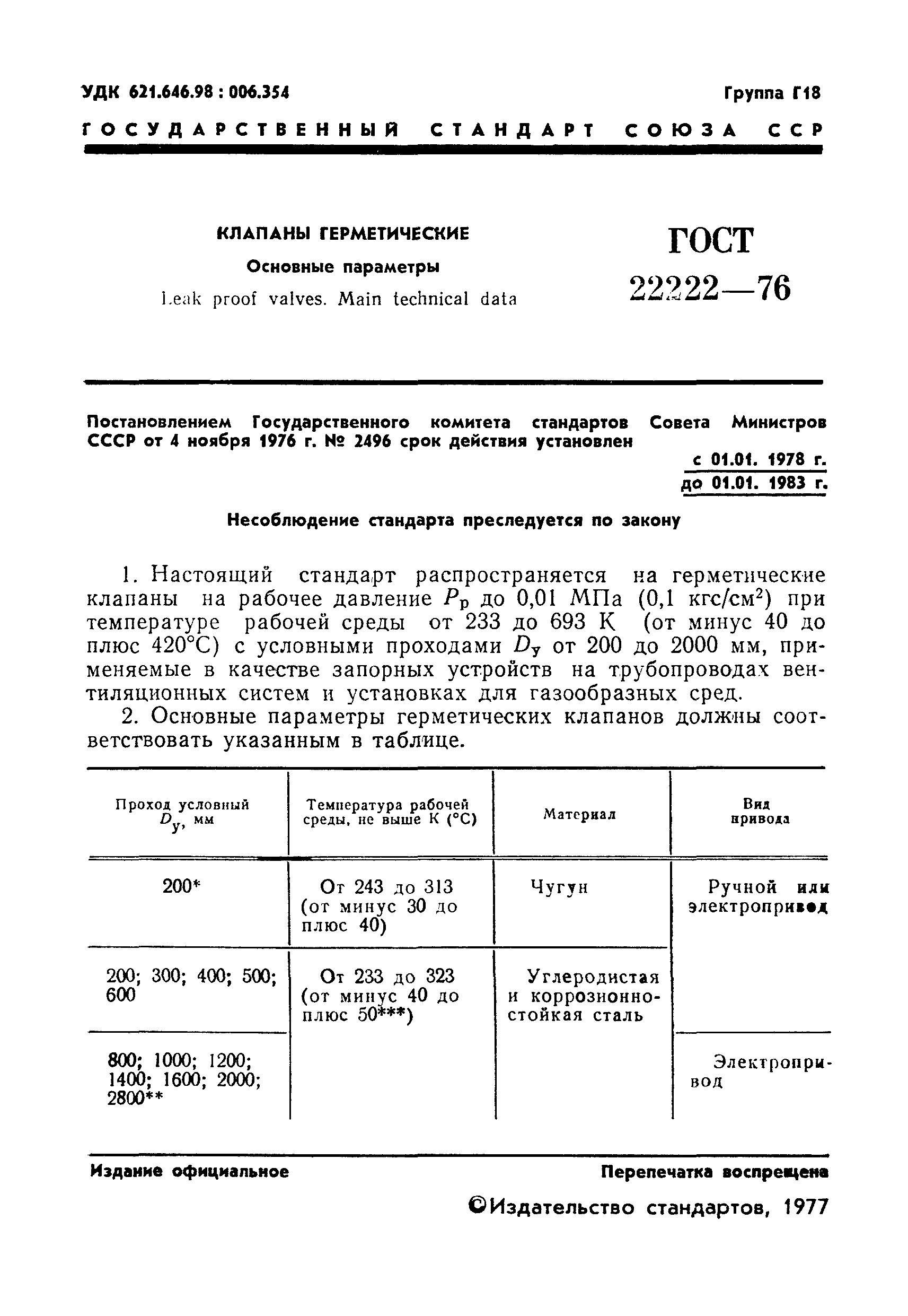 ГОСТ 22222-76